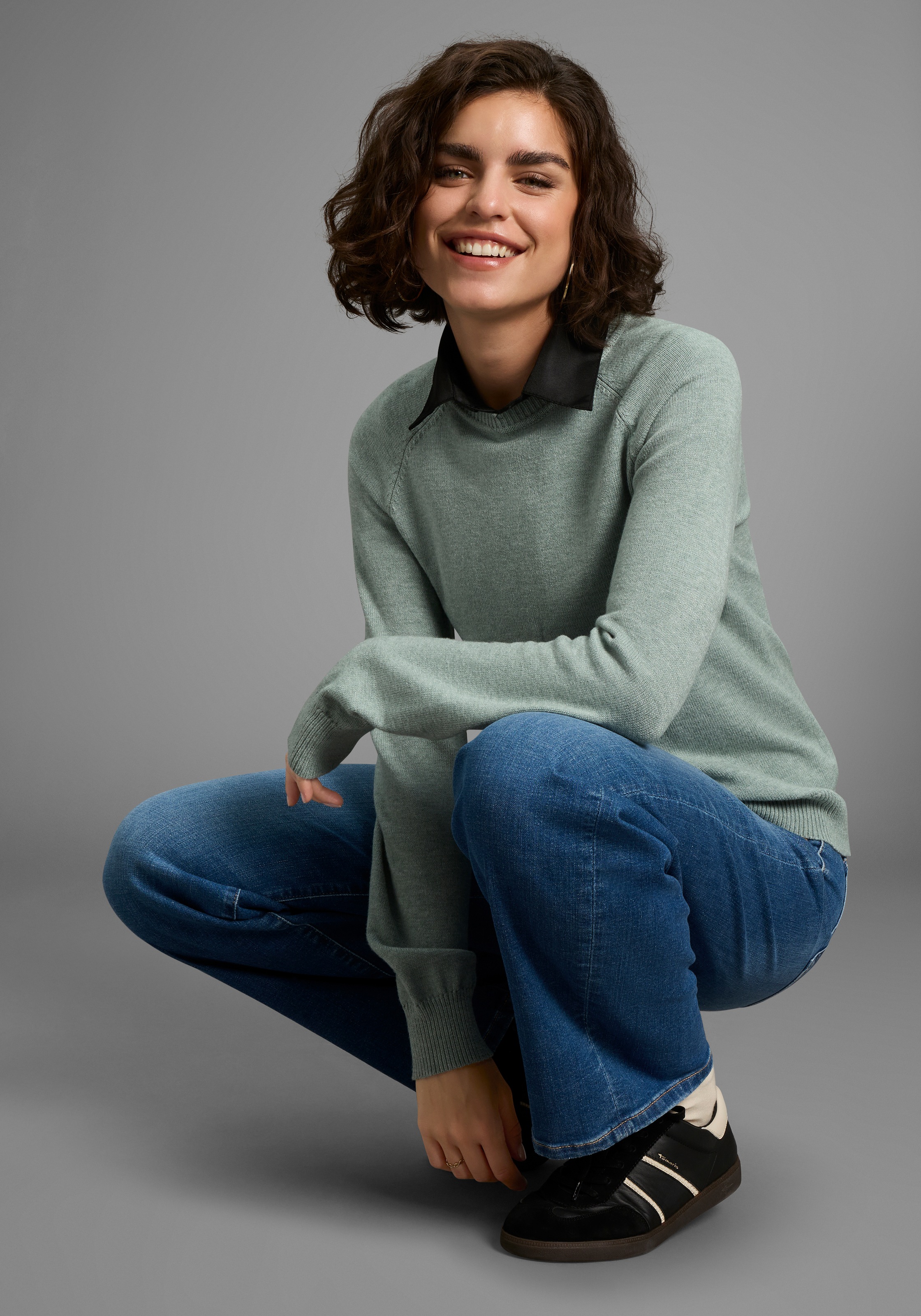 Laura Scott Strickpullover, mit Rippkragen - NEUE KOLLEKTION