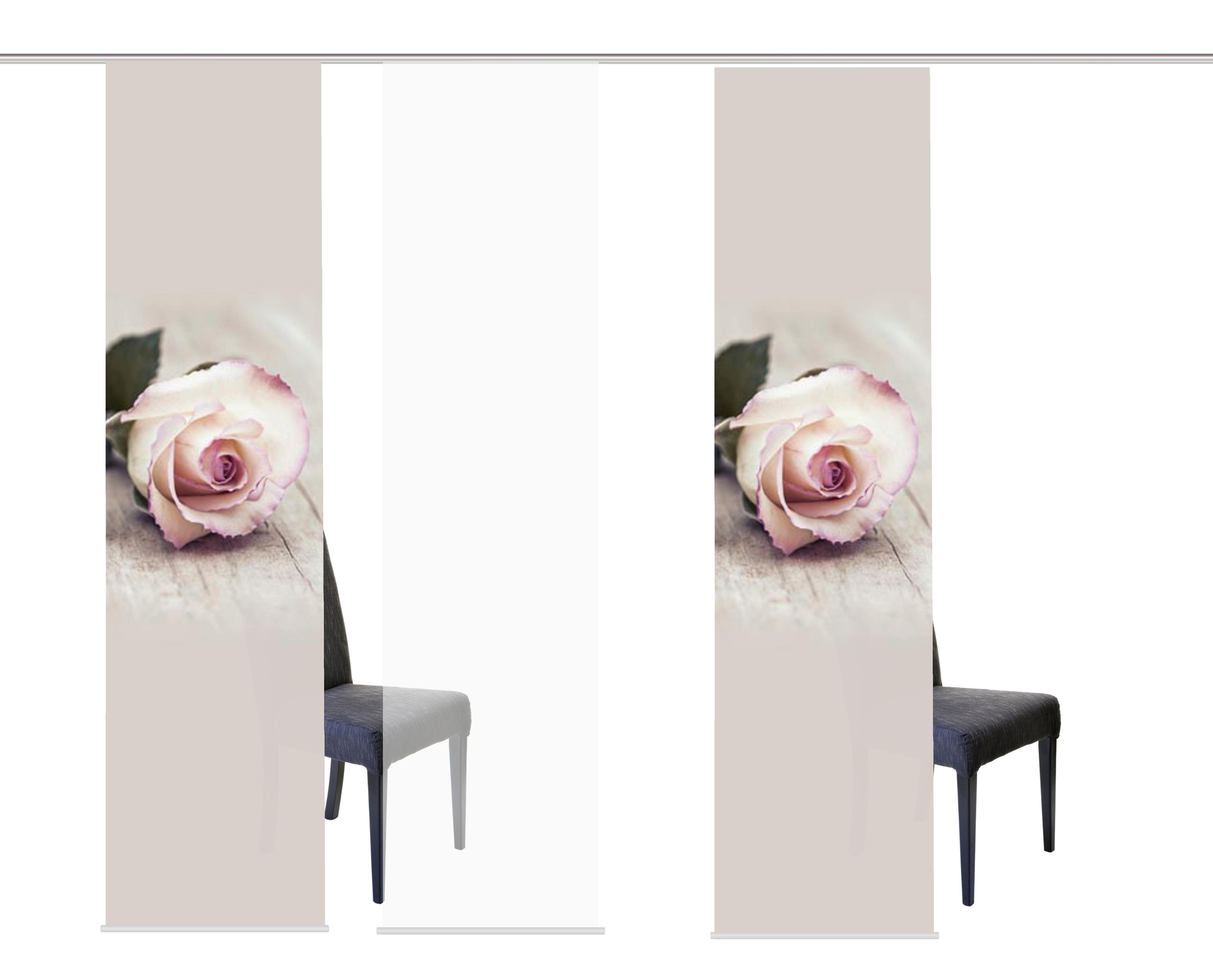 Image of HOME WOHNIDEEN Schiebegardine »ROSIES«, (3 St.), HxB: 245x60, inkl. Befestigungszubehör bei Ackermann Versand Schweiz