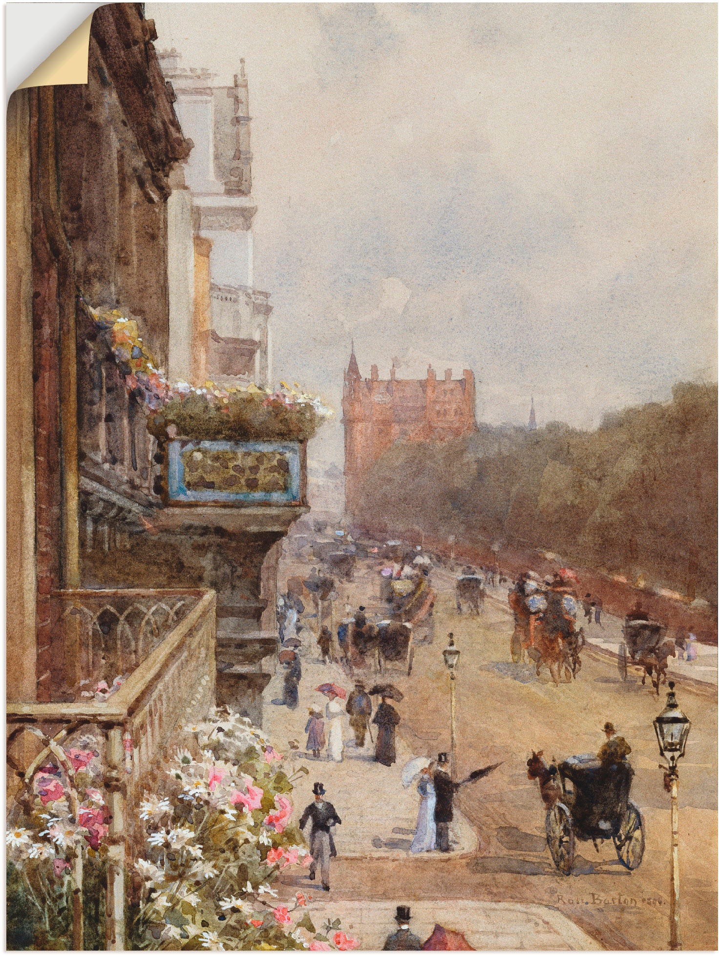 Image of Artland Wandbild »Piccadilly, London. 1894«, Gruppen & Familien, (1 St.), in vielen Grössen & Produktarten -Leinwandbild, Poster, Wandaufkleber / Wandtattoo auch für Badezimmer geeignet bei Ackermann Versand Schweiz