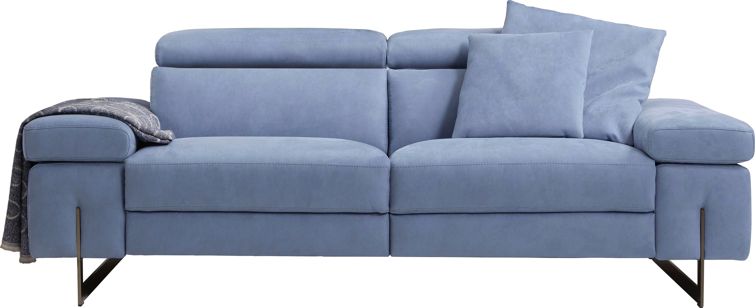 Image of Egoitaliano 2,5-Sitzer »Candice«, Kopfteile manuell verstellbar, titanumfarbene Kufenfüsse bei Ackermann Versand Schweiz