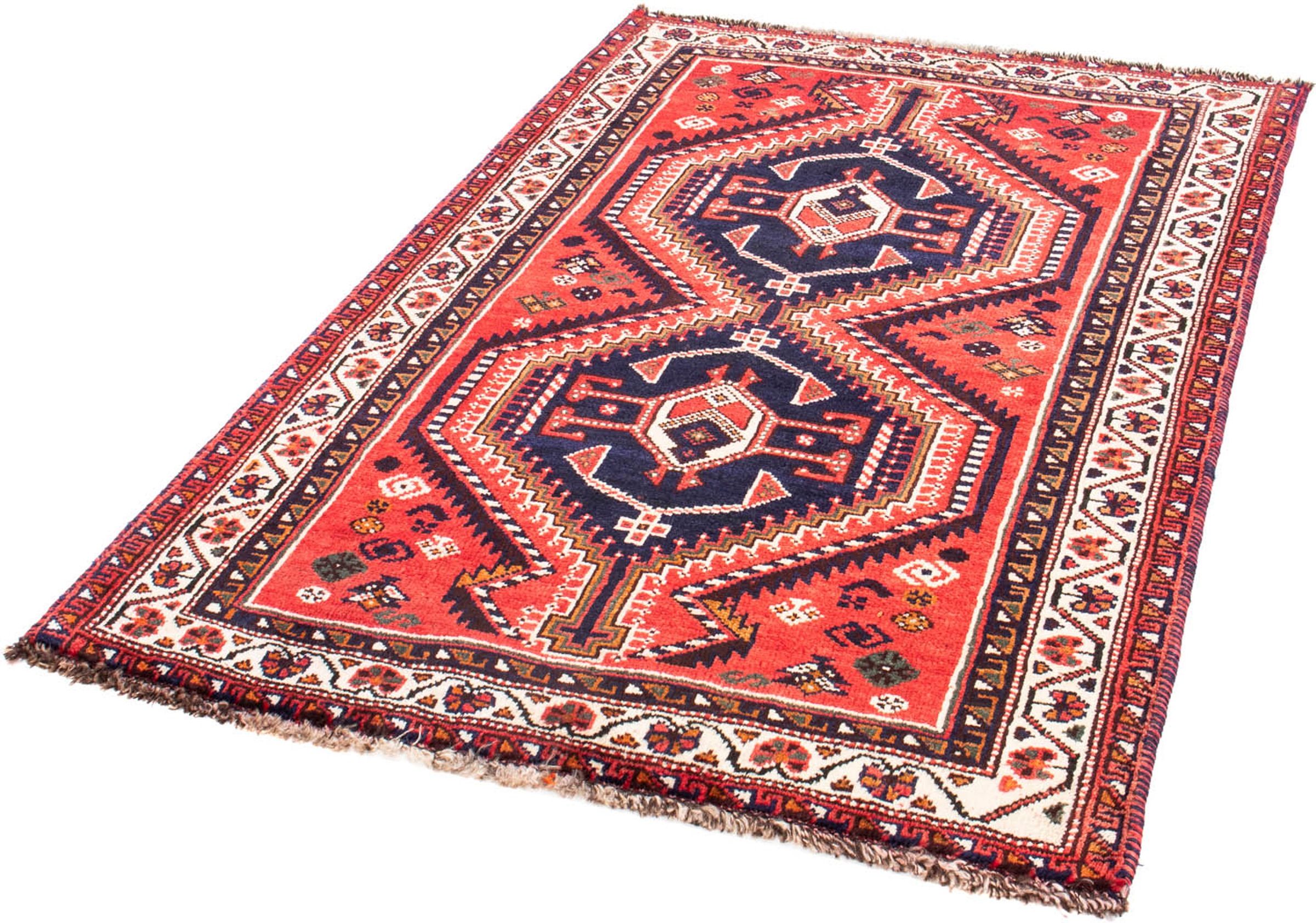 Image of morgenland Orientteppich »Perser - Nomadic - 152 x 105 cm - rot«, rechteckig, 10 mm Höhe, Wohnzimmer, Handgeknüpft, Einzelstück mit Zertifikat bei Ackermann Versand Schweiz