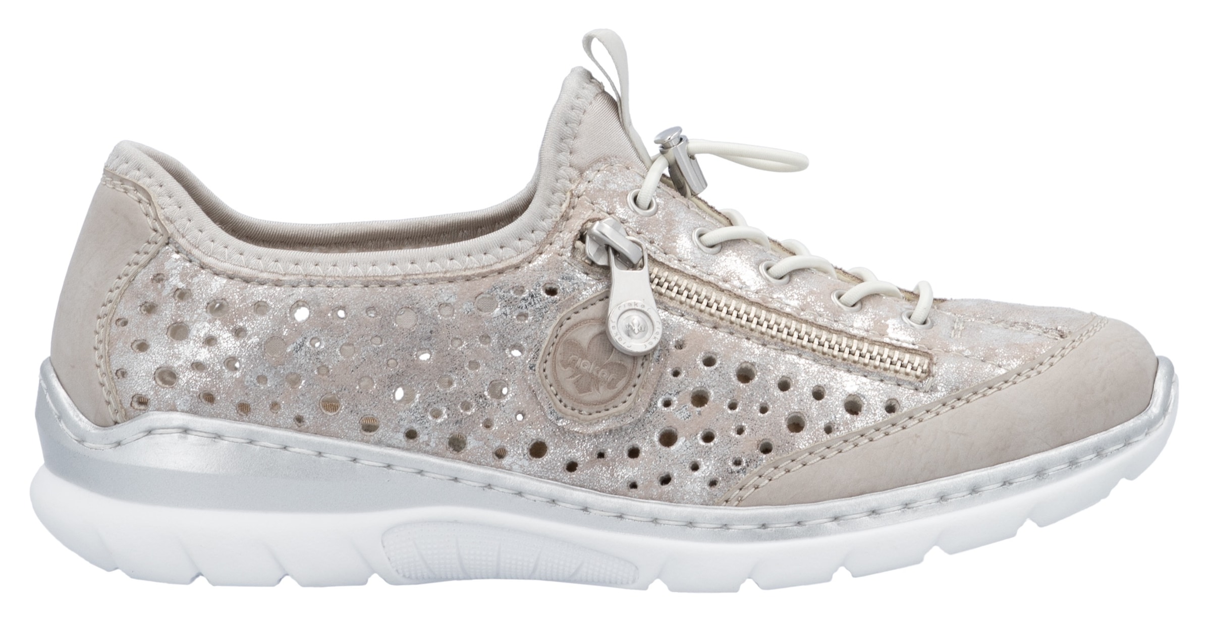 Rieker Slip-On Sneaker  , Schlupfschuh, Freizeitschuh, Halbschuh mit Schnellverschluss