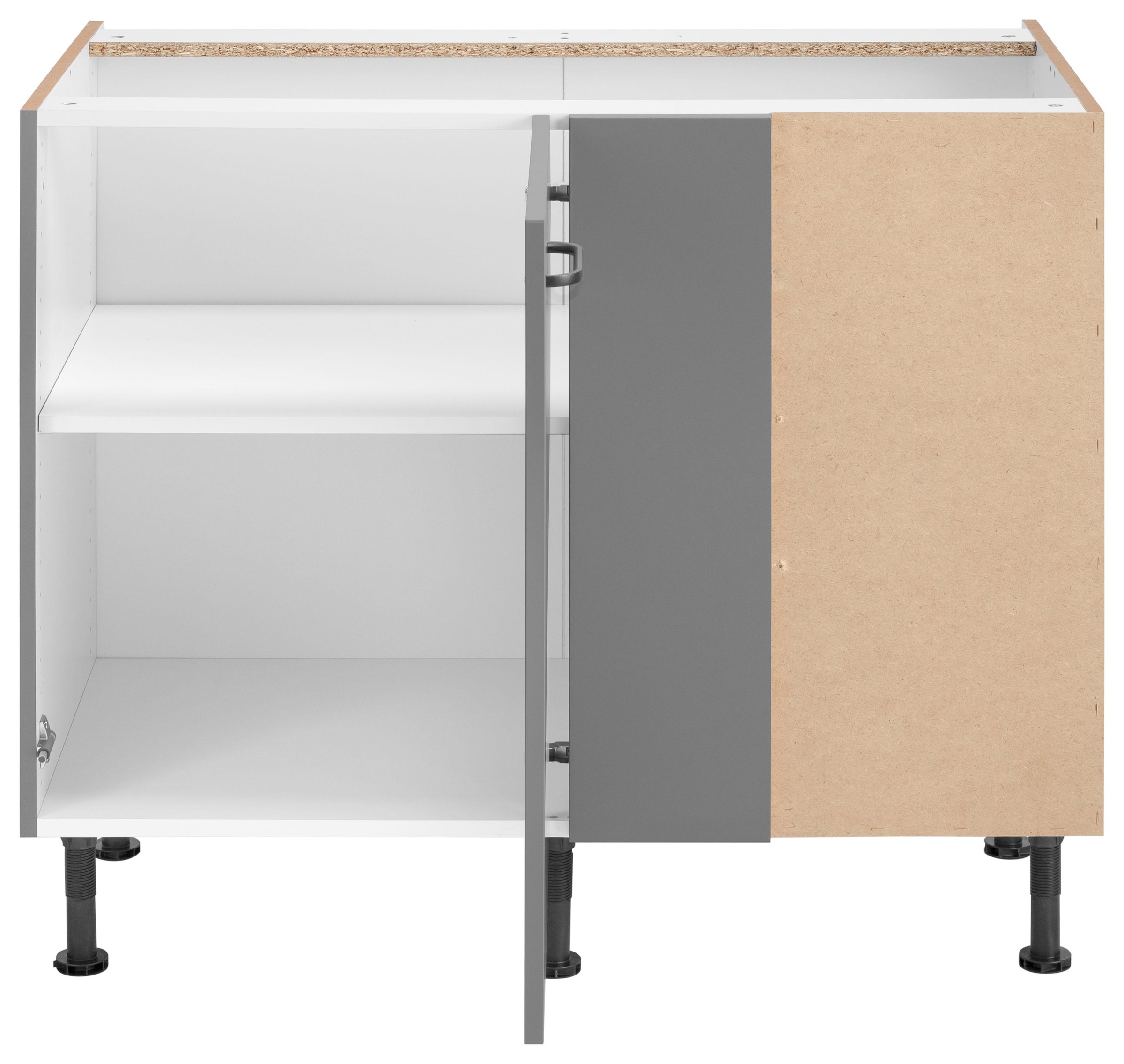 OPTIFIT Eckunterschrank »Elga«, mit Soft-Close-Funktion, höhenverstellbaren Füsse, Breite 100 cm