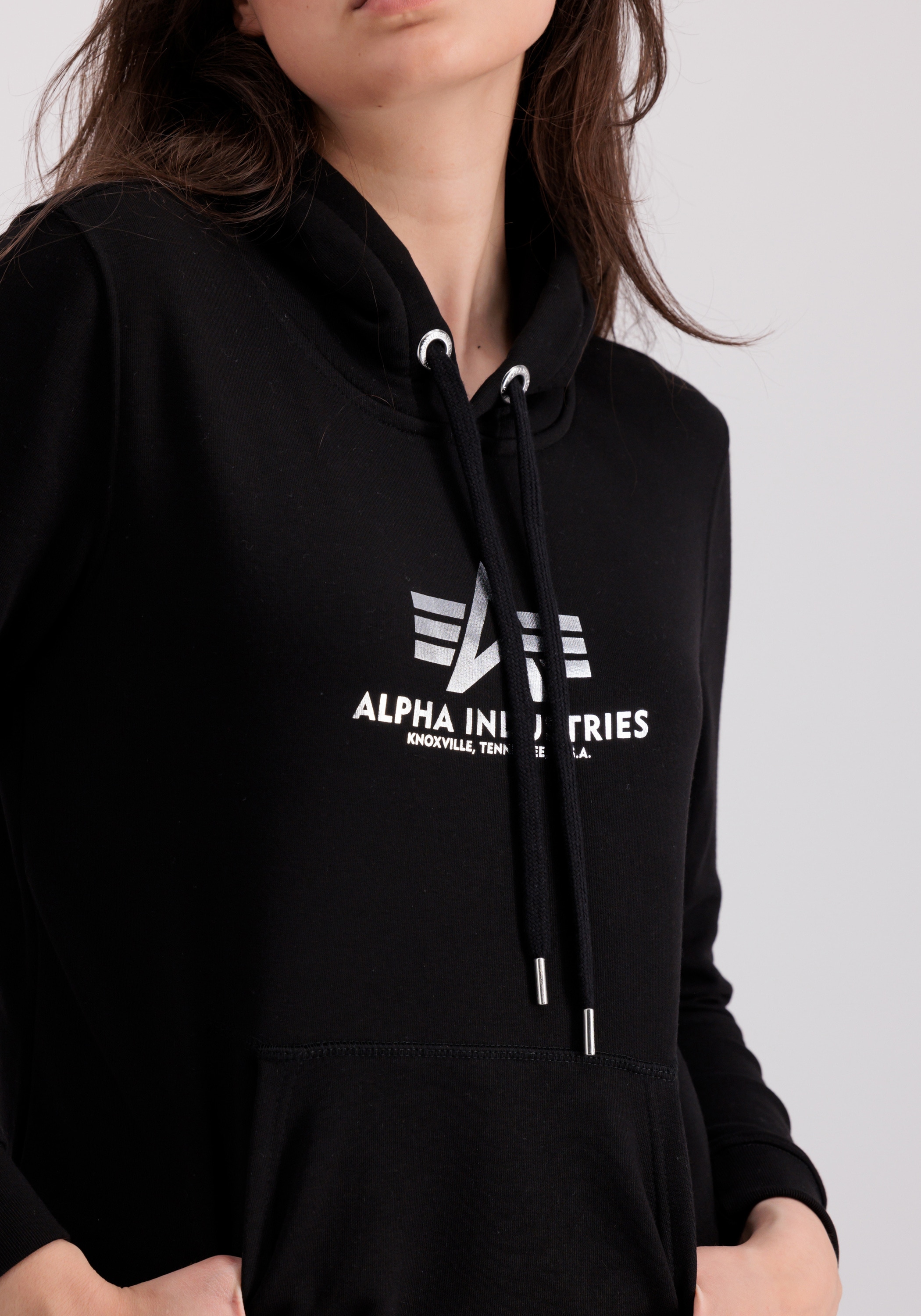 Alpha Industries Hoodie »Alpha Industries Women - Hoodies New Basic Hoodie Wmn Foil Print«
