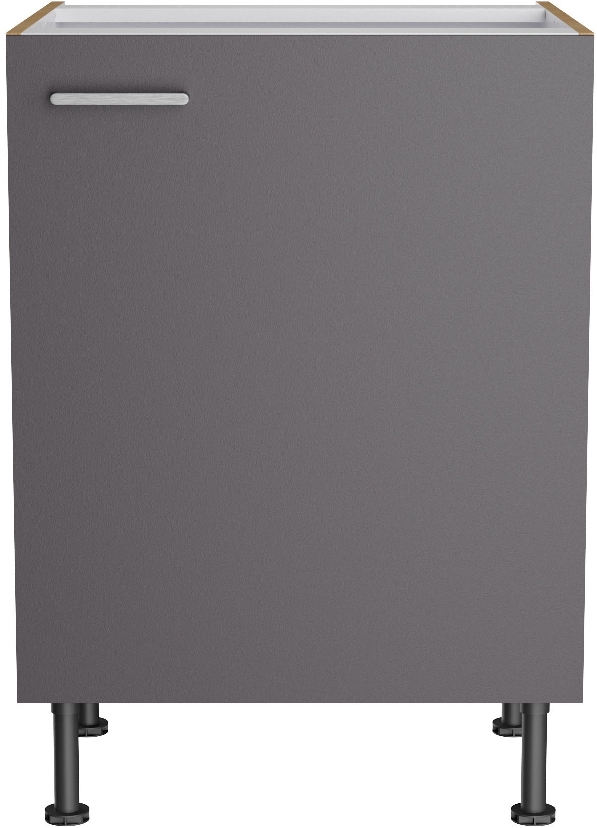 KOCHSTATION Unterschrank »KS-Lucy« Breite 60 cm, mit 1 Tür, 1 Einlegeboden, Soft-Close, verstellbare Füsse