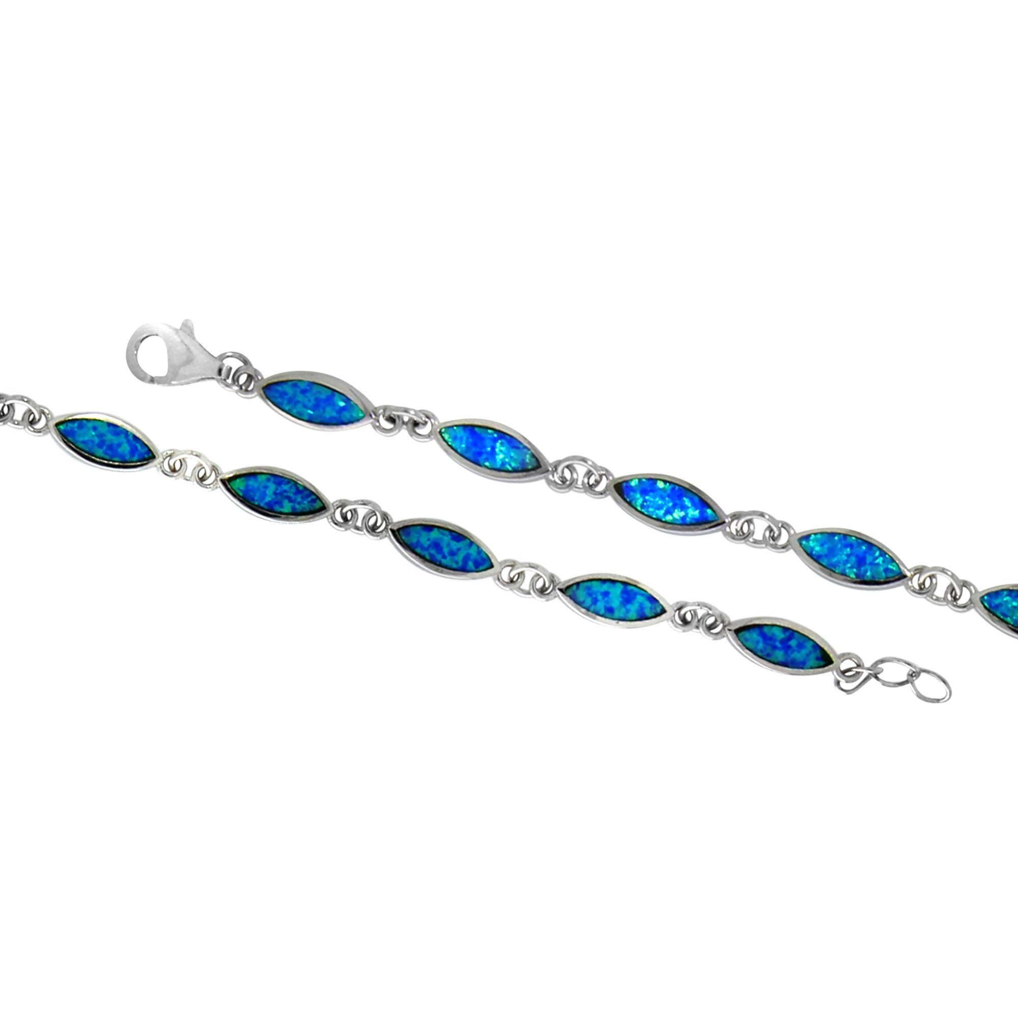 Image of Vivance Armband »925/- Sterling Silberfarben Opal blau«, mit Geschenketui bei Ackermann Versand Schweiz
