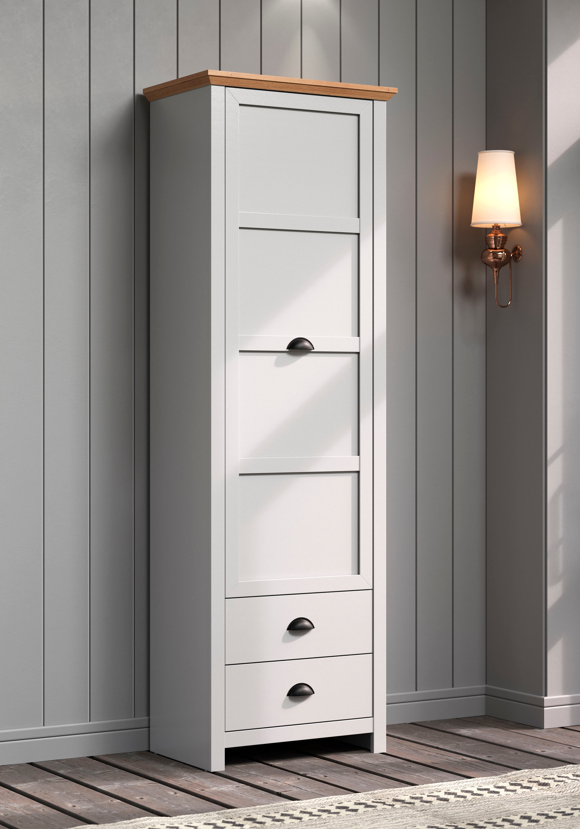 Home affaire Garderoben-Set »Herzwill«, (5 St.), 5-teiliges Sparset bestehend aus Schrank, Masse B/H/T ca.: 267/201/41cm
