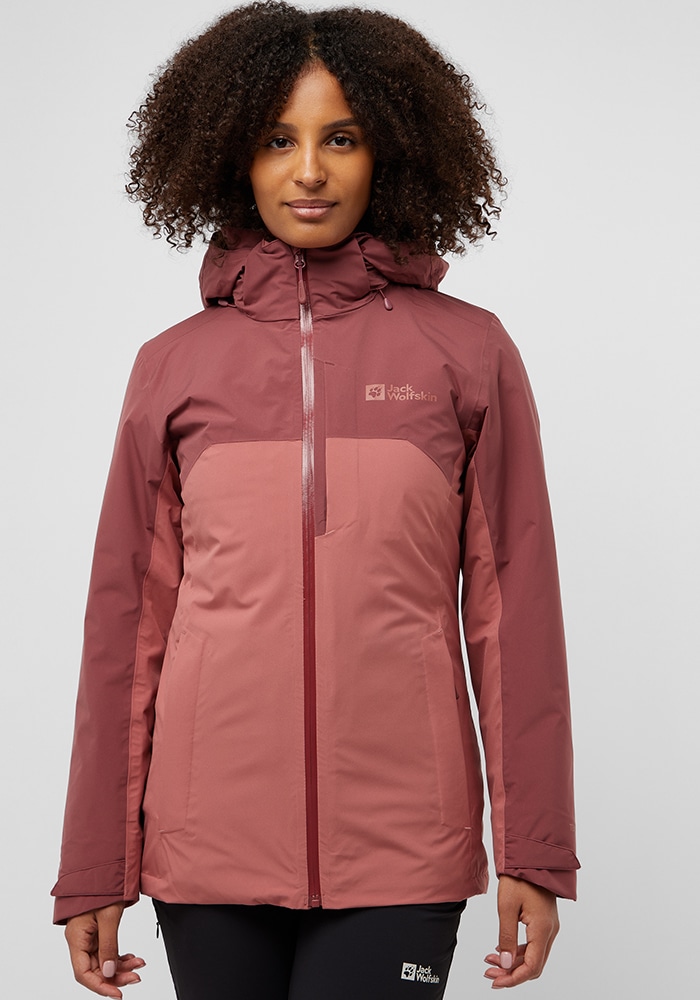 Image of Jack Wolfskin 3-in-1-Funktionsjacke "HUNBERG 3IN1 JKT W" mit Kapuze