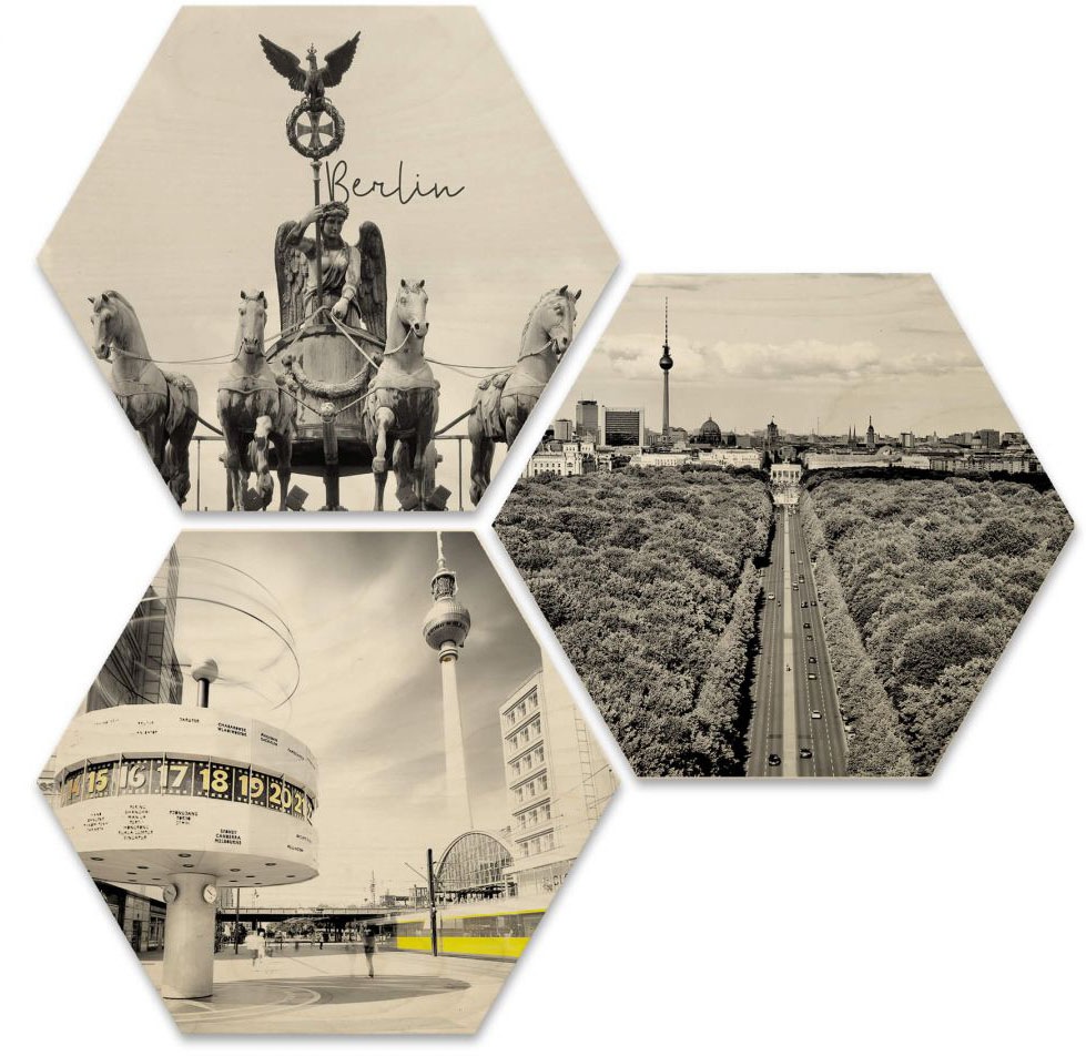 Image of Wall-Art Mehrteilige Bilder »Typisch Berlin Stadtbilder Set«, (Set, 3 St.) bei Ackermann Versand Schweiz