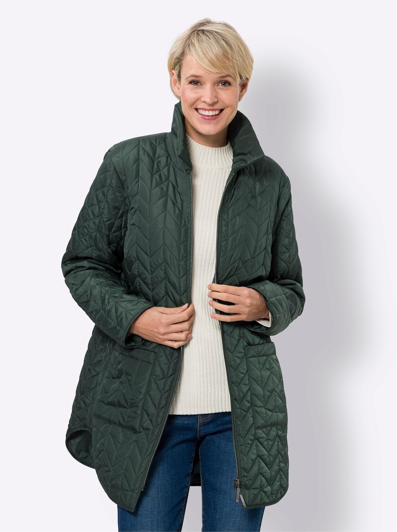 Classic Basics Steppjacke, ohne Kapuze