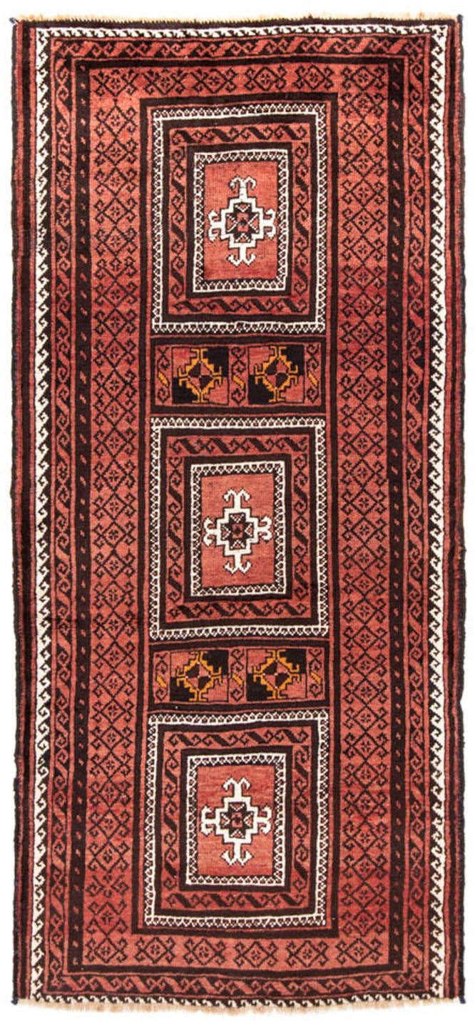 Image of morgenland Hochflor-Läufer »Belutsch Medaillon Ruggine 240 x 114 cm«, rechteckig, 0,8 mm Höhe, Handgeknüpft bei Ackermann Versand Schweiz