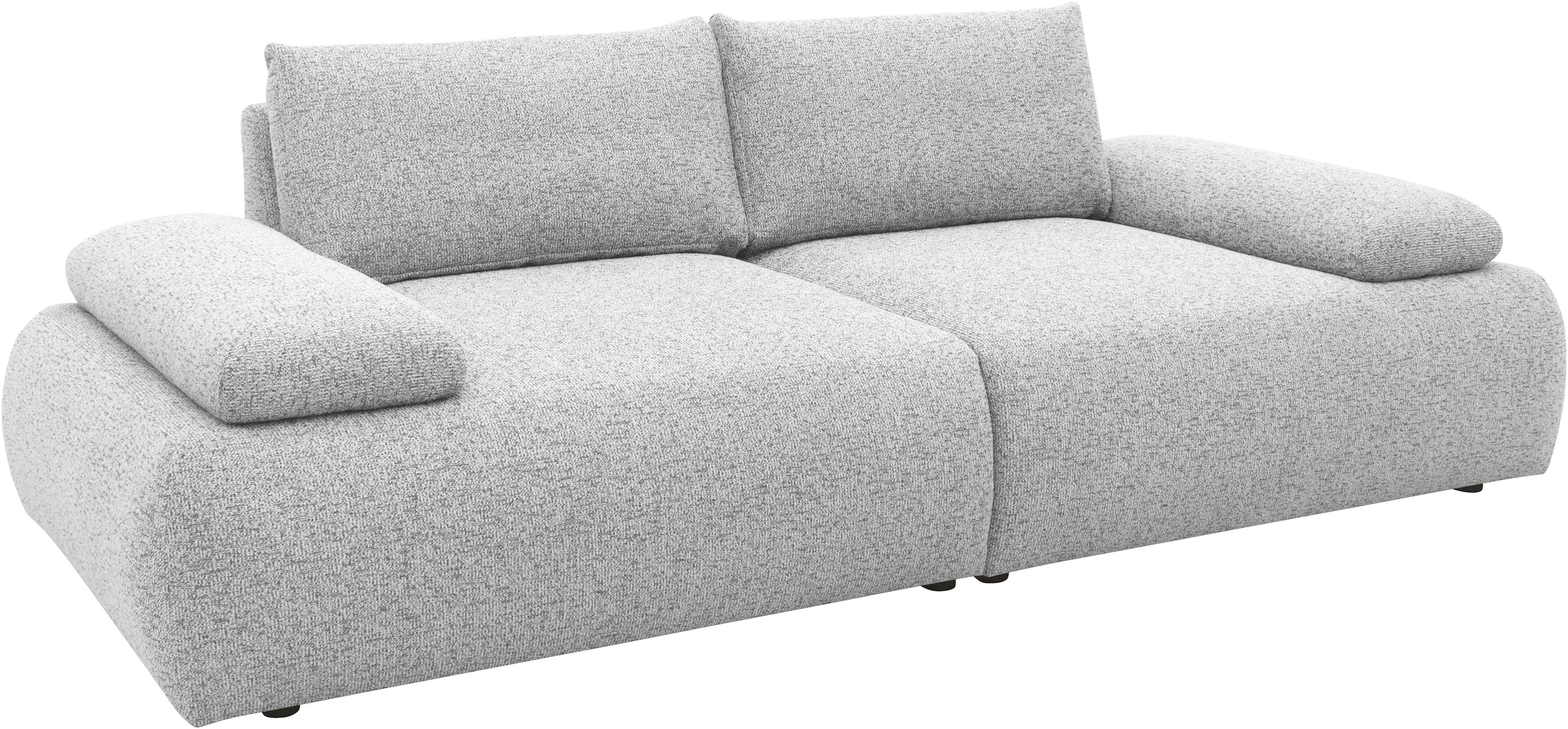 DOMO collection Big-Sofa »800016 Megasofa Breite 244cm, Federkernunterfederung«, (2 St.), moderner Strukturstoff aus 95% Polyester und 5% Baumwolle