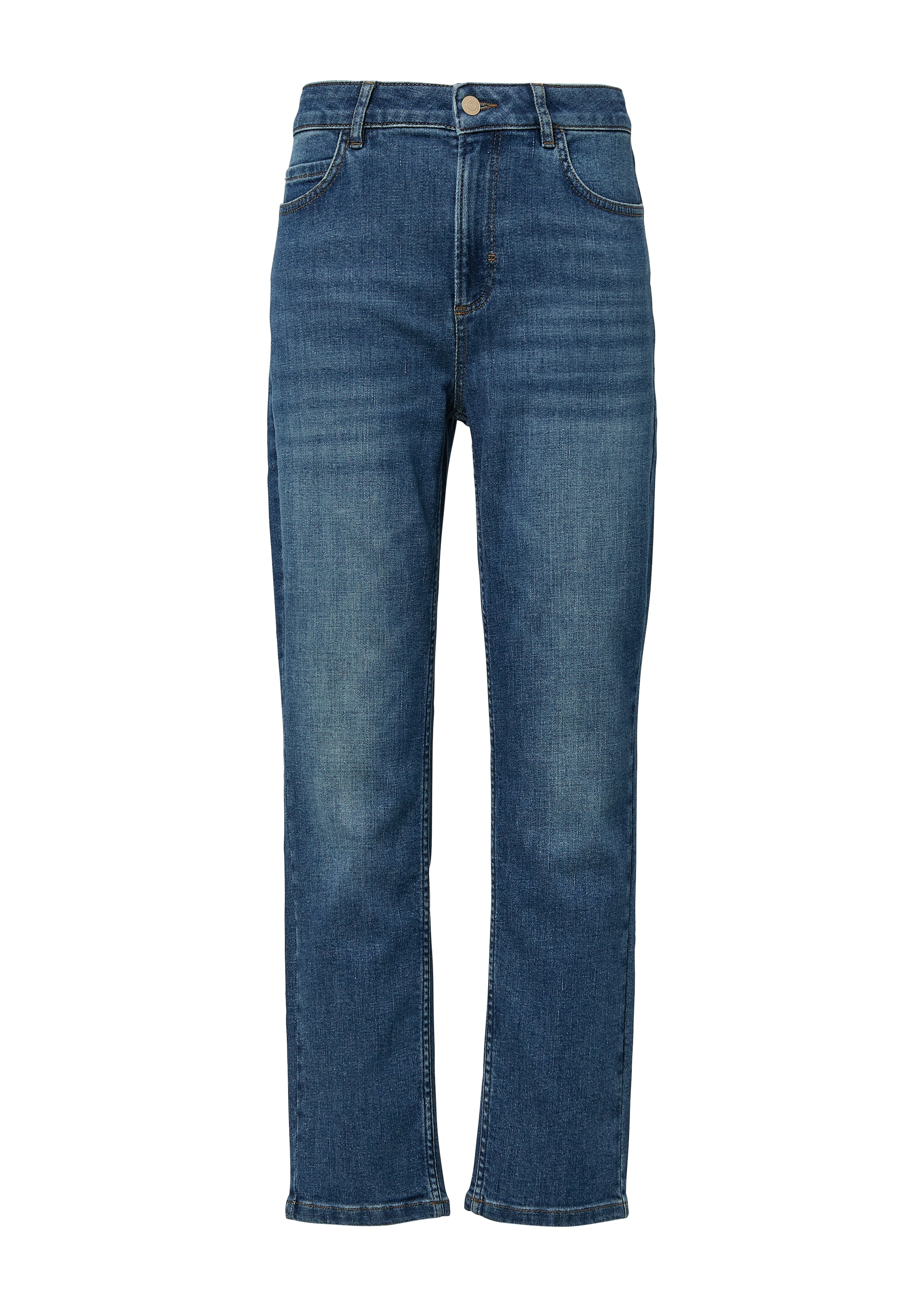 comma casual identity Straight-Jeans, mit hohem Bund