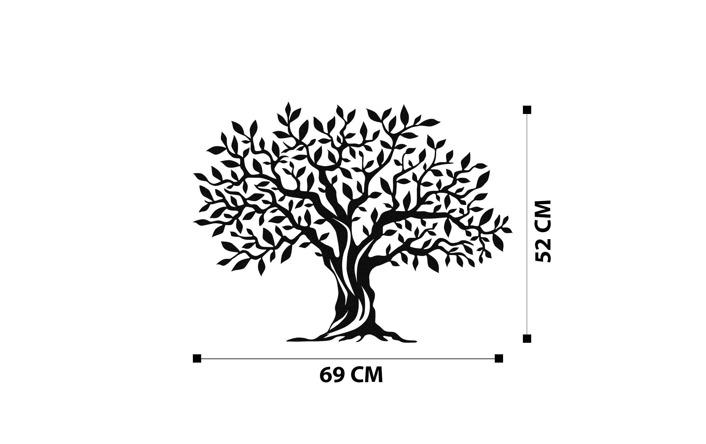 Wanddekoobjekt »Wallxpert Tree 69 x 52 cm Metall«