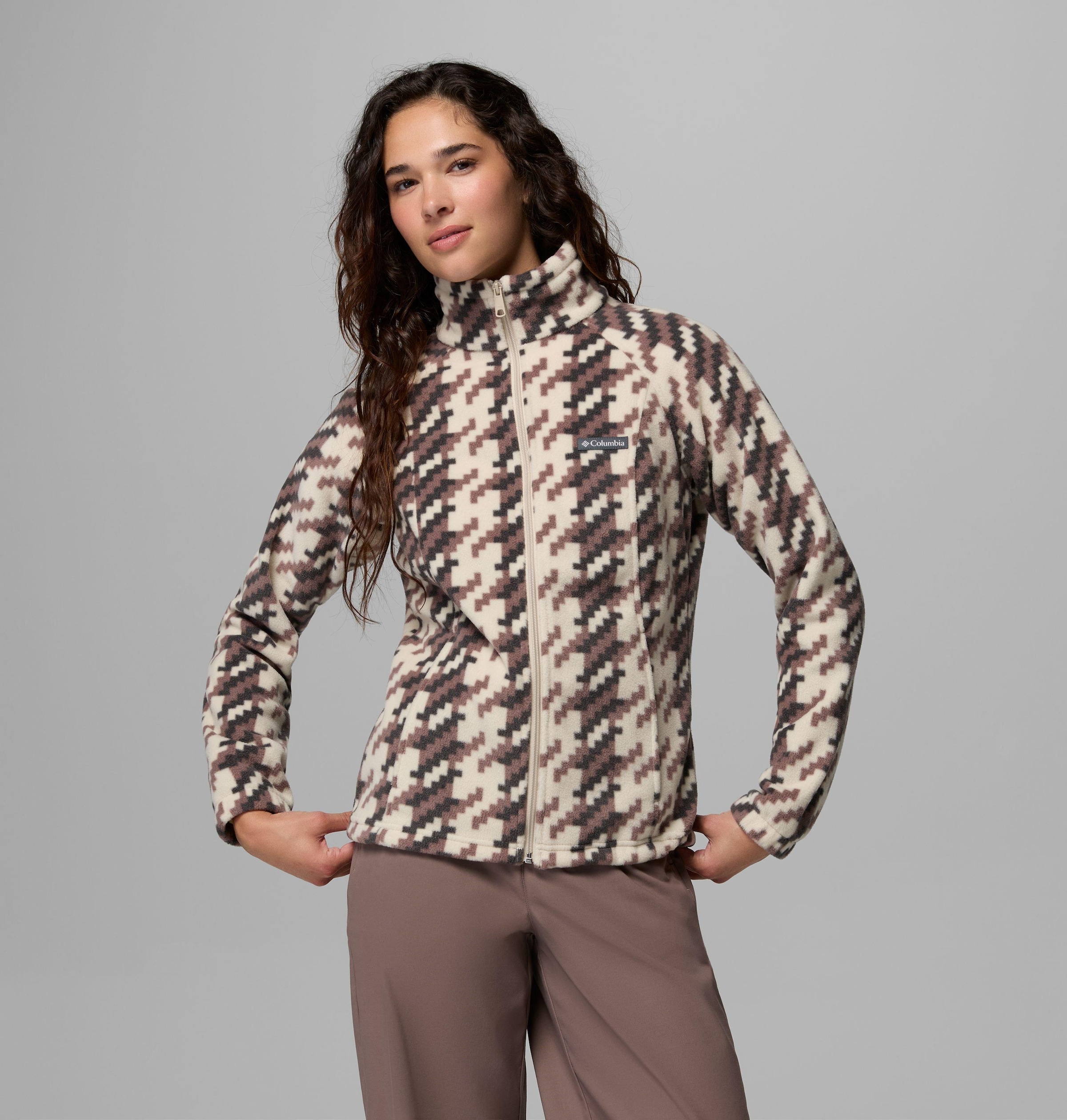 Columbia Fleecejacke »Benton Springs Printed Full Zip« Wärmend, schnell trocknend, atmungsaktiv