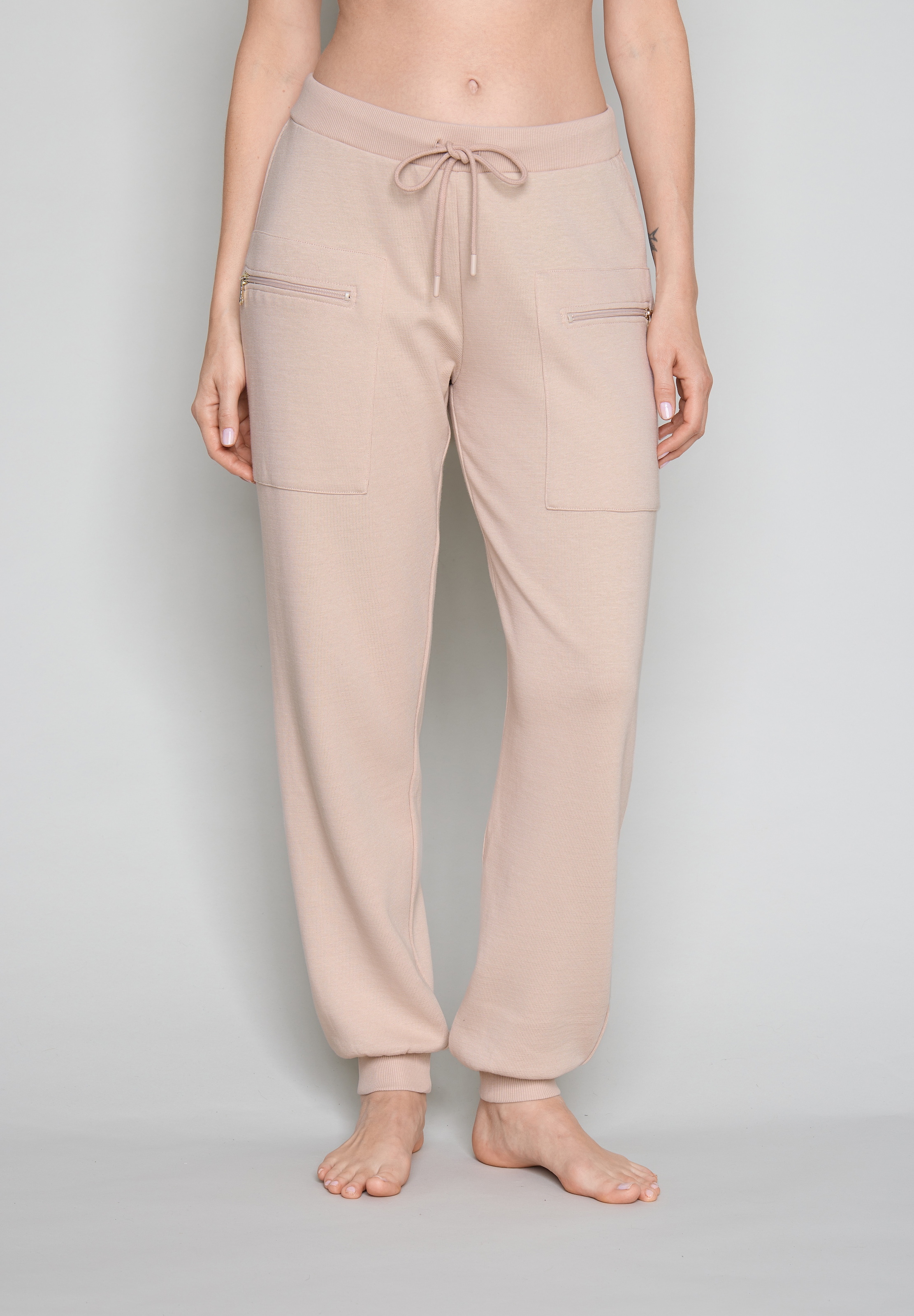 Image of JOOP Loungehose "Alpine Mix & Match (Co & EL)" gerader Schnitt mit unten schmaler Beinform, für Homewear, aus Jersey