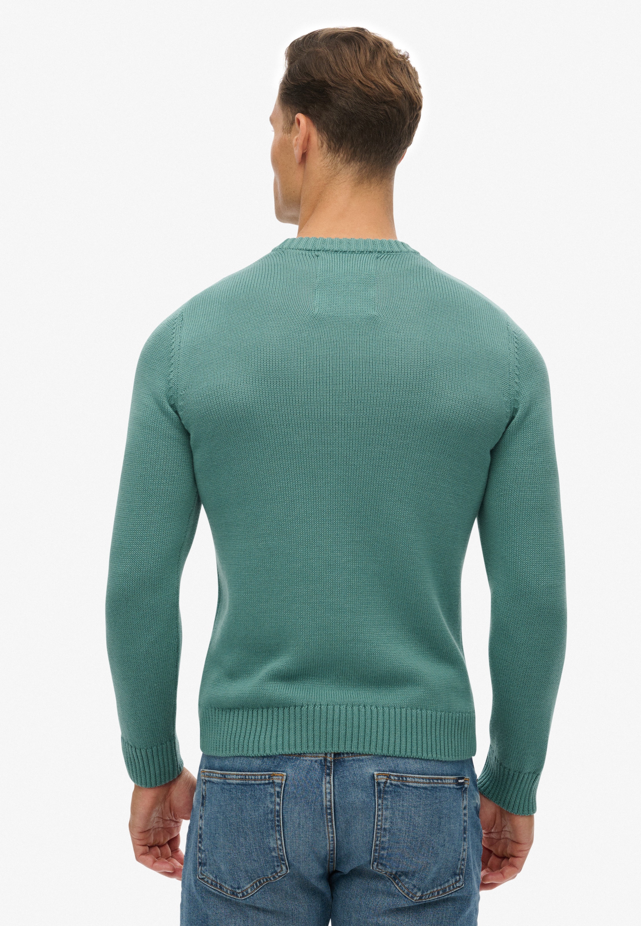 Superdry Pull en tricot »PREPPY COTTON JUMPER« coton, coupe régulière
