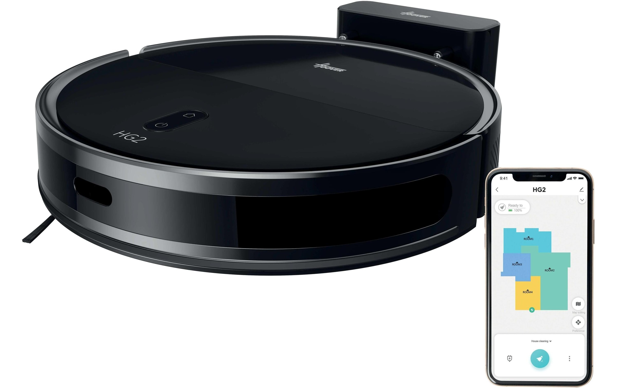 Image of Hoover Nass-Trocken-Saugroboter "HG2 Turbo Slim HG230H 11"