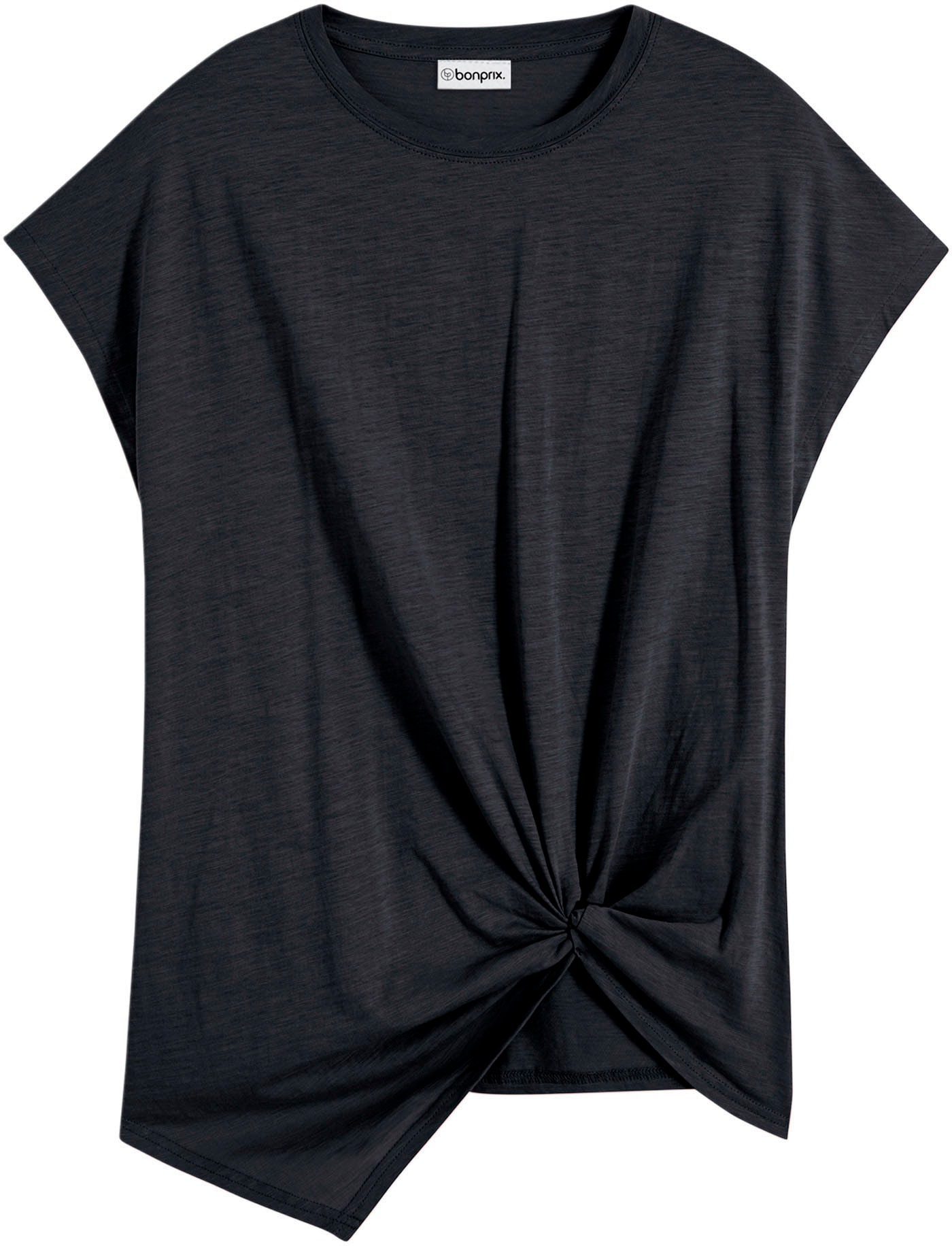 bonprix T-Shirt lässig geschnittene Passform, ärmellos, mit Knotendetail
