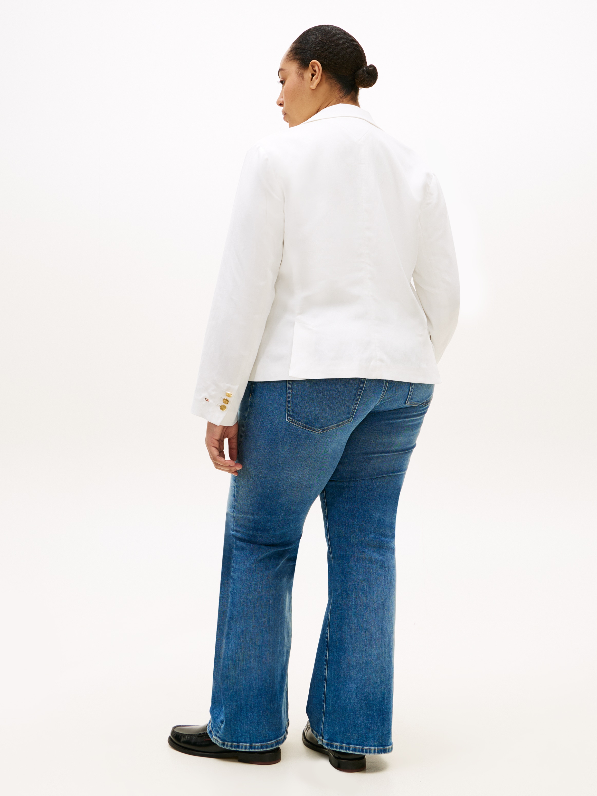 Tommy Hilfiger Curve Jackenblazer »CRV LINEN MIX SLIM BLAZER« in grossen Grössen