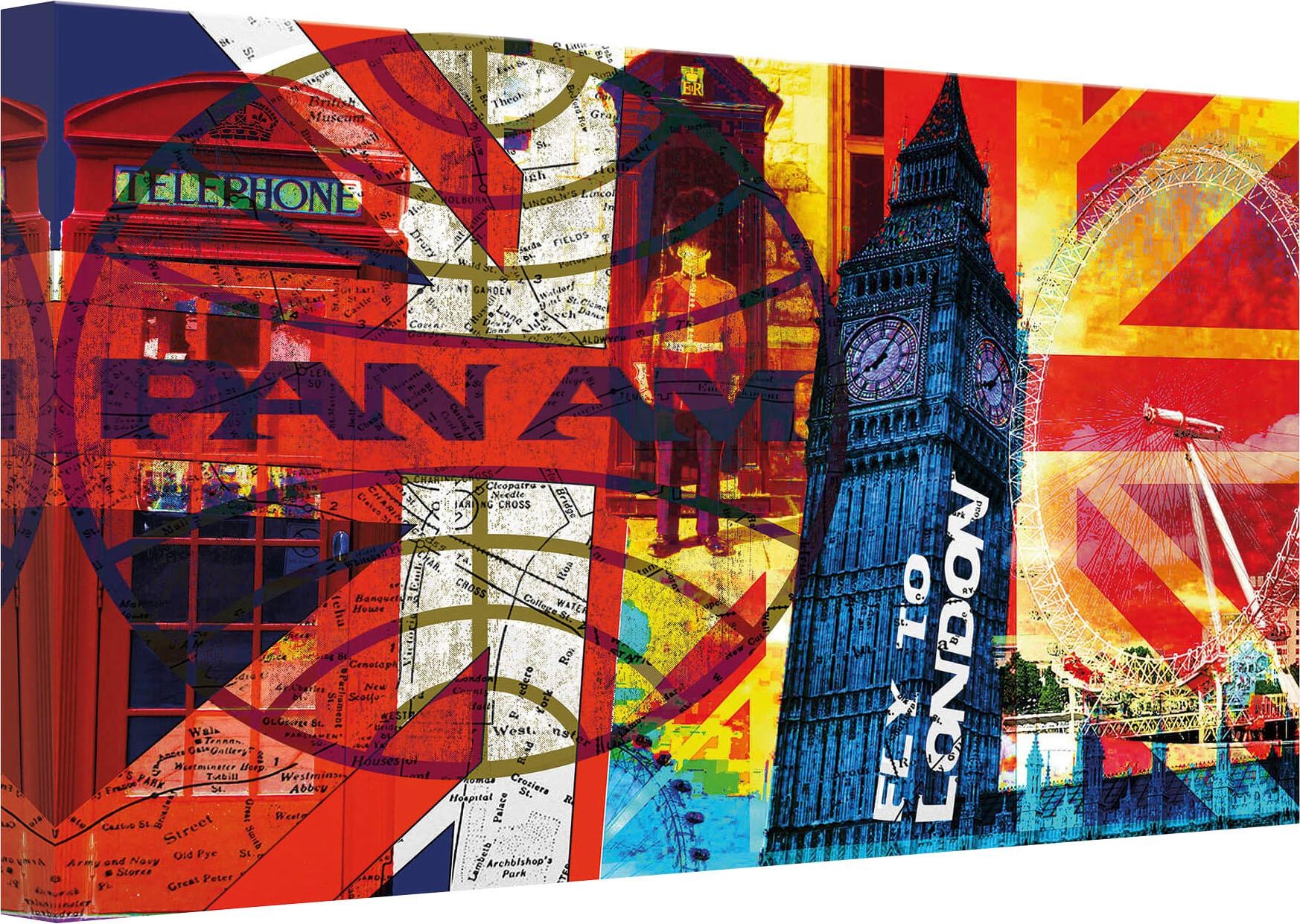 Image of Wall-Art Leinwandbild »PAN AM - London« bei Ackermann Versand Schweiz