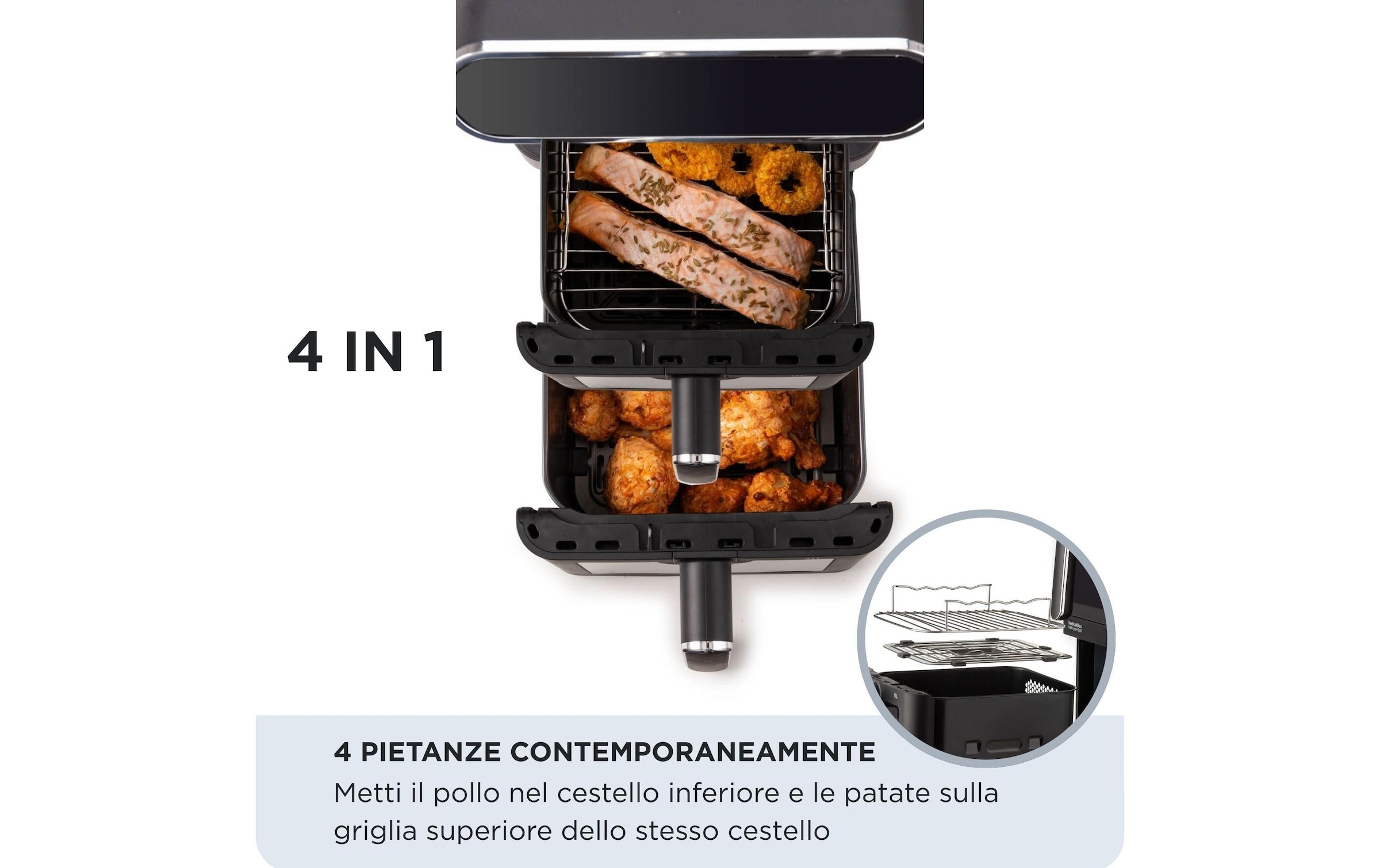 Ariete Heissluftfritteuse »ARI-4640 11 l« 2460 W mit Antihaftbeschichtung