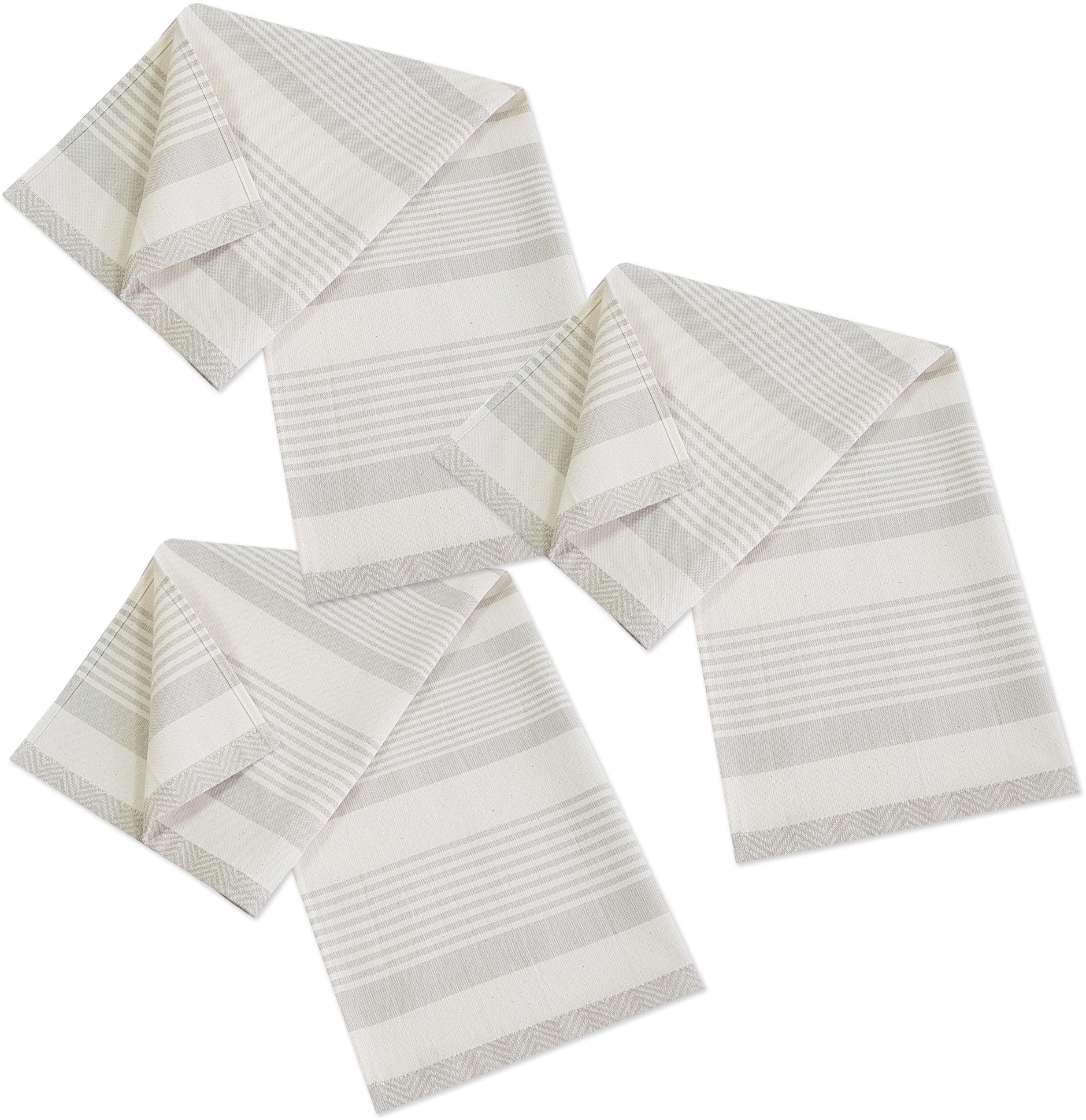 framsohn frottier Geschirrtuch »Modern Living Streifen, aus 100% Baumwolle«, (Set, 3 tlg.), dichte Feinwebung, in Österreich hergestellt, 50x70 cm