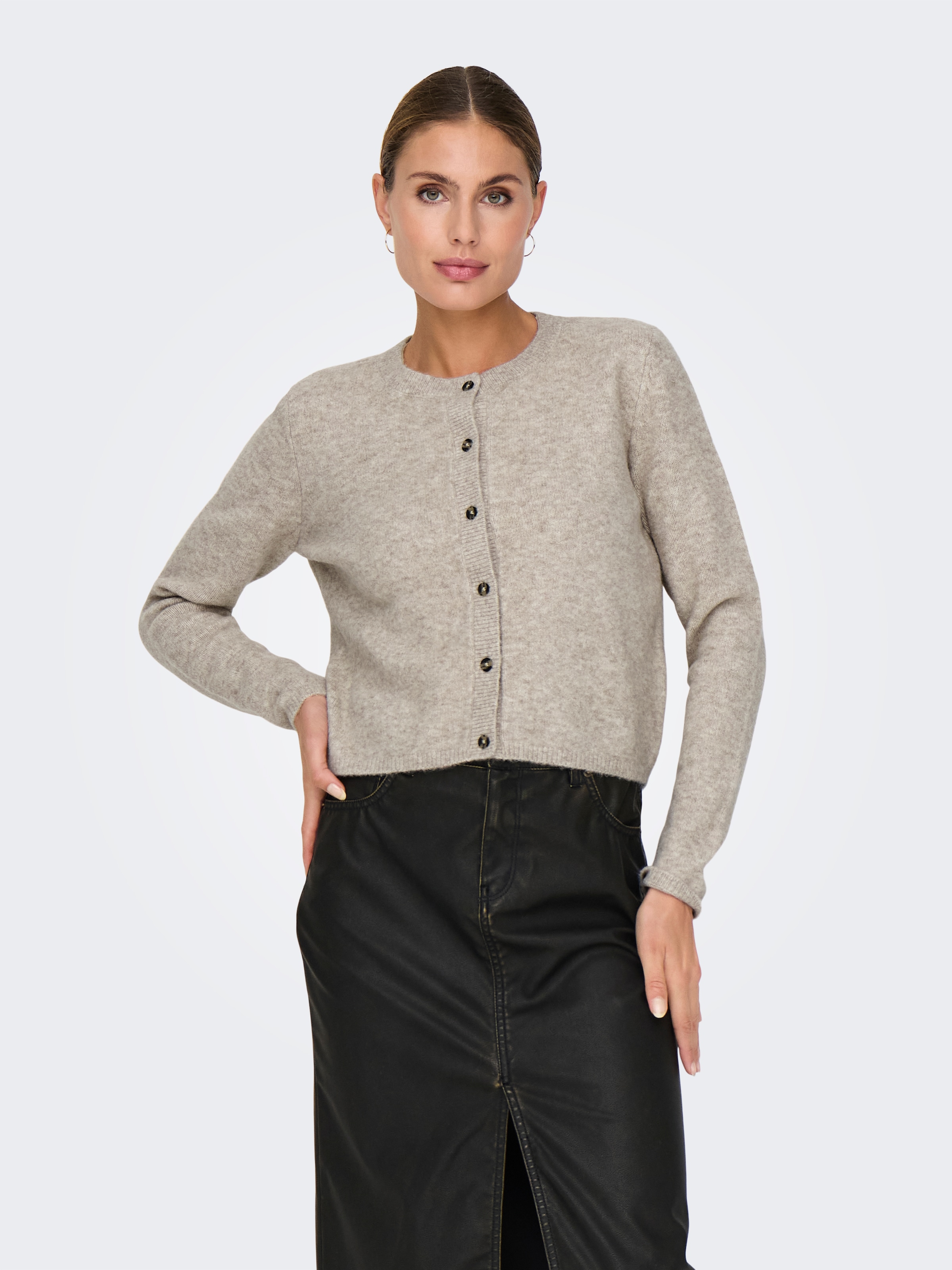 JDY Strickjacke »JDYCHLOE LIFE L/S CARDIGAN KNT NOOS« Materialmix,