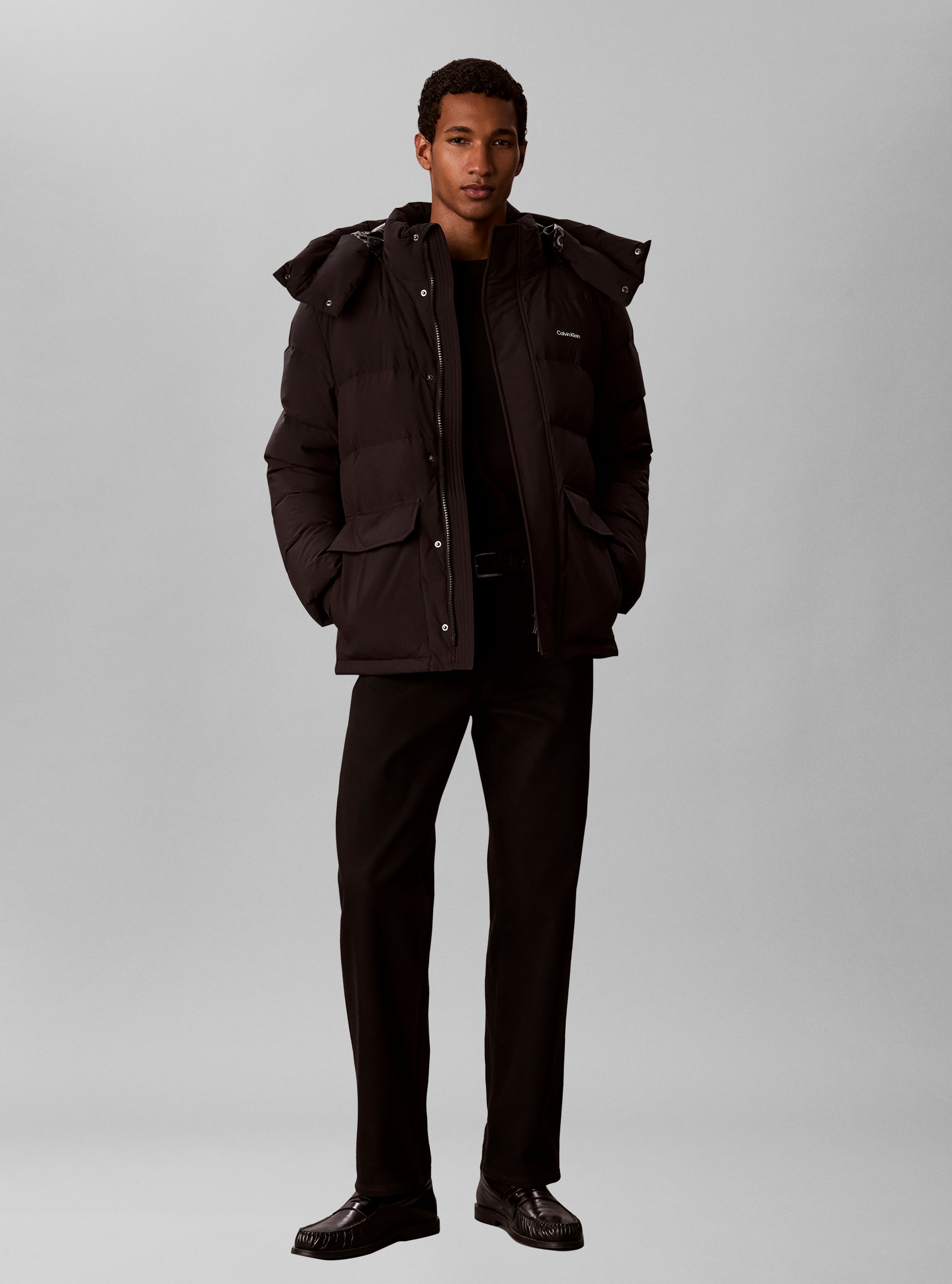 Calvin Klein Jeans Steppjacke »MATTE DOWN PUFFER« mit Kapuze Regular fit mit Kapuze