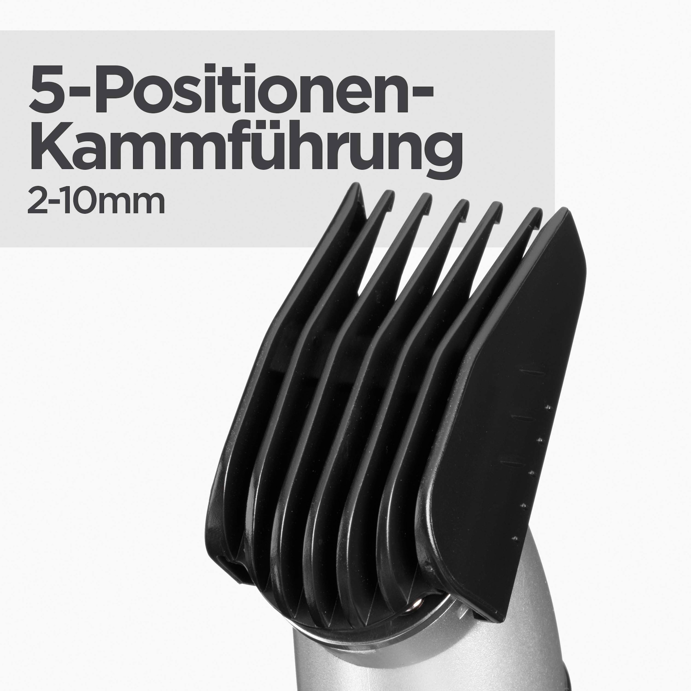 BaByliss Multifunktionstrimmer »Lithium Power 11-in-1 Multitrimmer MT812E« 5 Aufsätze Leistungsstarker Motor, 11-in-1 Funktion, präzise Klingen, ergonomisch