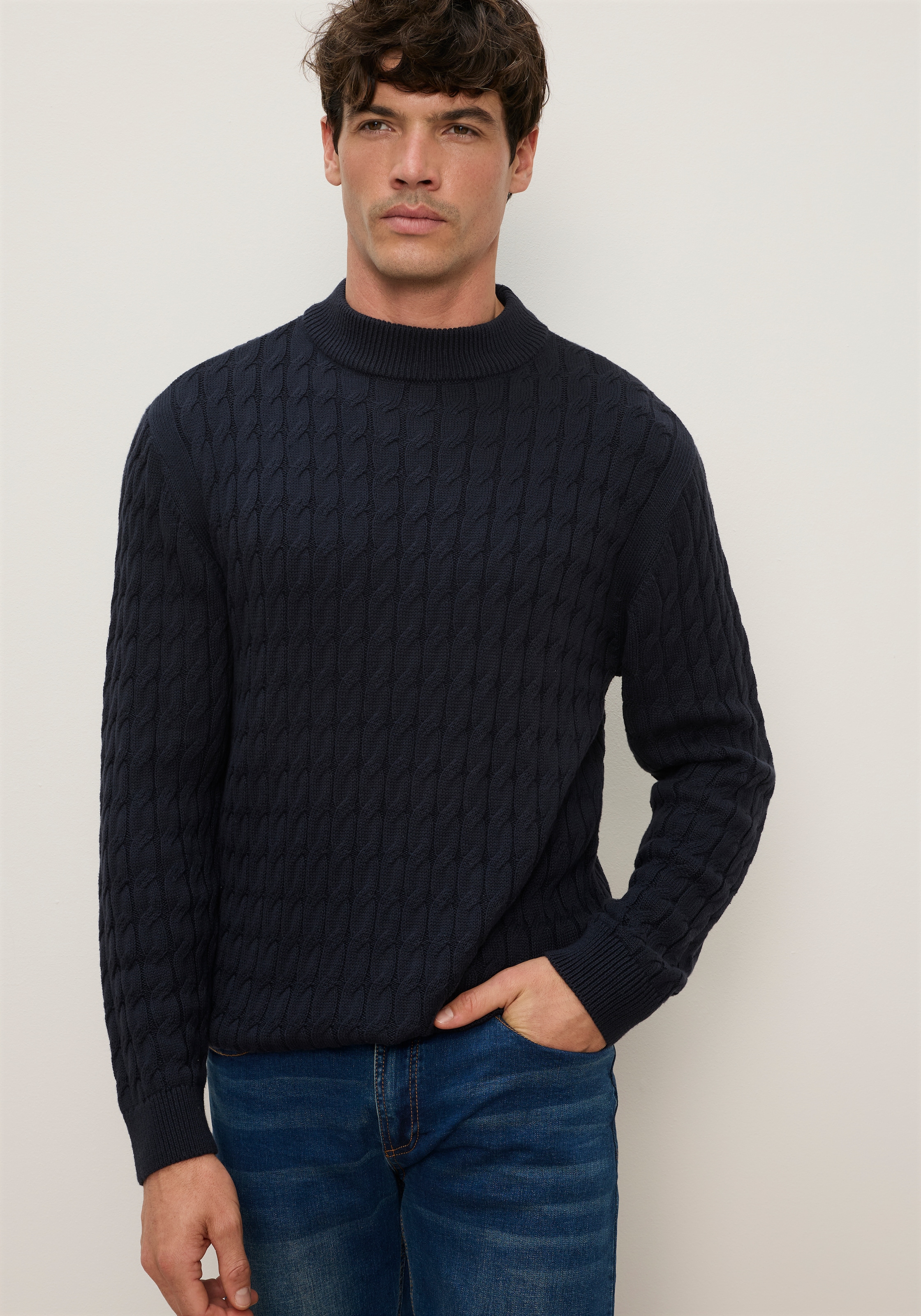 Image of Bruno Banani Stehkragenpullover aus Strick, Regular Fit, mit normaler Länge
