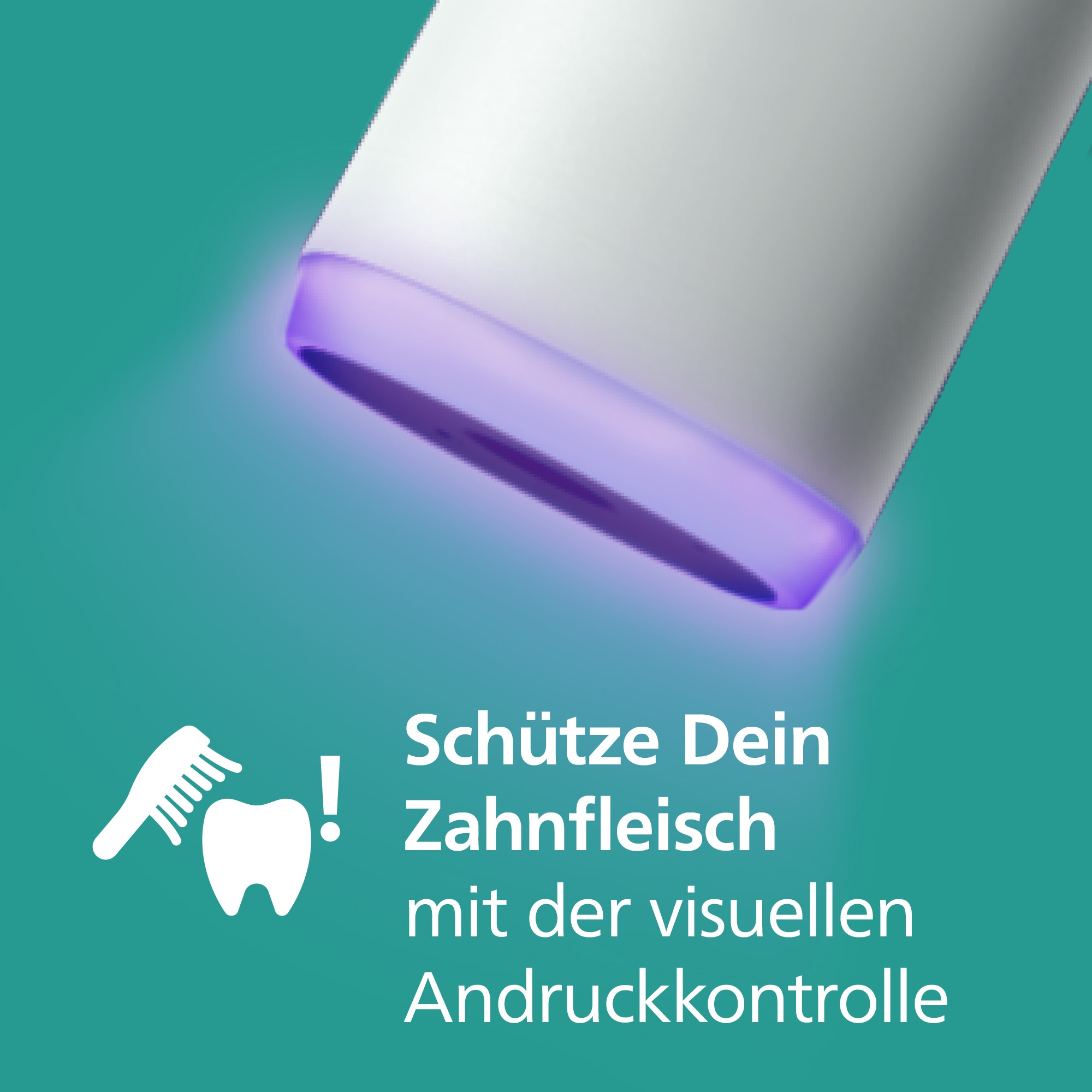 Philips Sonicare Elektrische Zahnbürste »Series 6500 HX7410/02«, 2 St. Aufsteckbürsten, mit Andruckkontrolle, 3 Intensitätsstufen, inkl. Ladegerät, Reiseetui