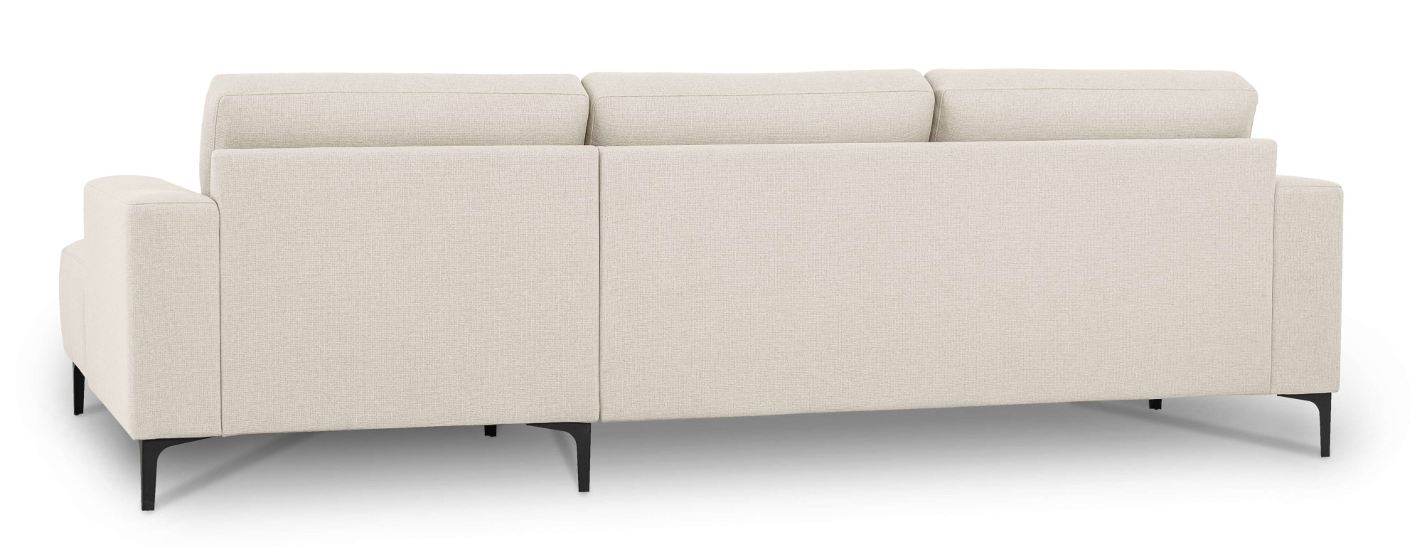Home affaire Ecksofa »Tournon, L-Form, Breite 262 cm, Webstoff, Chenille«, Designsofa im nordischen Stil, Wellenunterfederung, Metallfüsse