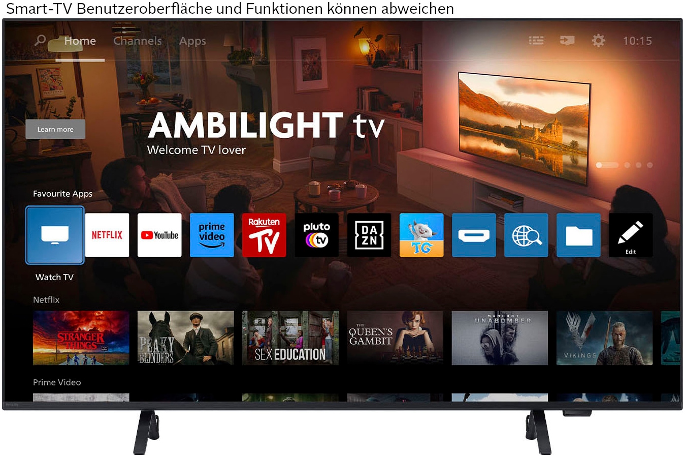 Philips LED-Fernseher »50PUS8349/12«, 4K Ultra HD, Smart-TV, WLAN, Dolby Atmos Sound, Ambilight (3-seitig)