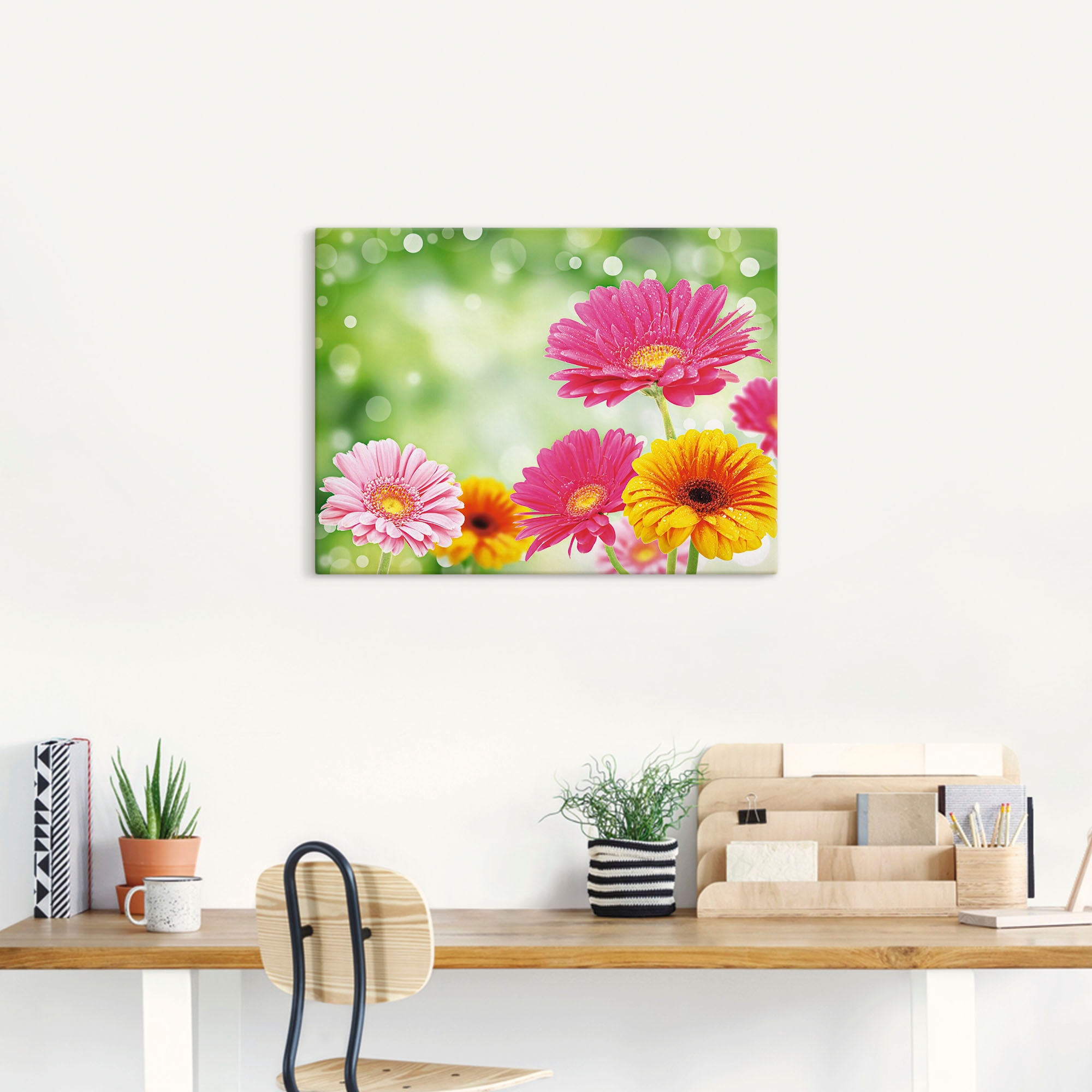 Artland Wandbild »Natürliche Romantik - Gerberas« 1 Stk. tlg. als Leinwandbild, Poster in verschied. Grössen