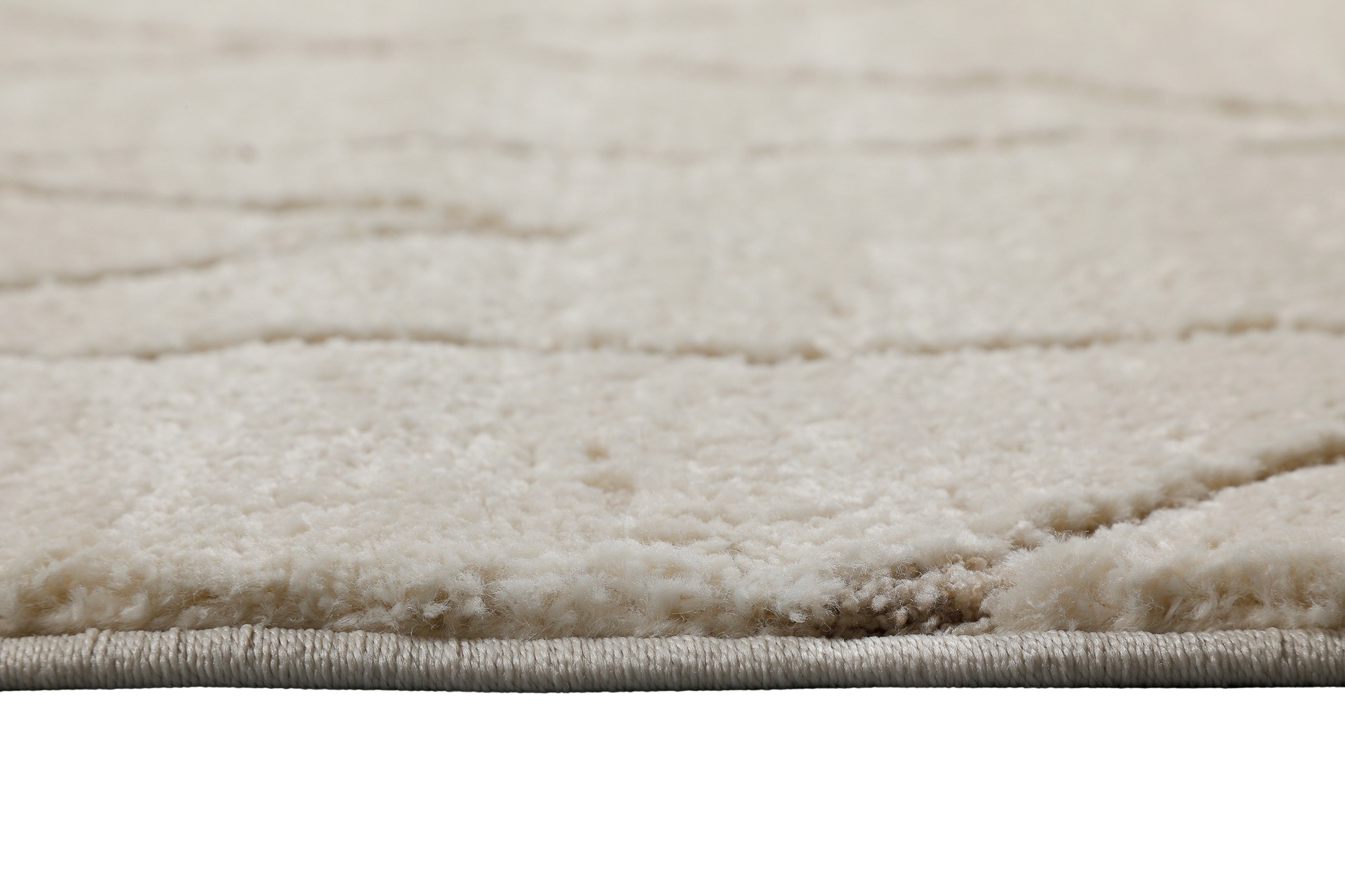 Wecon home Tapis »Pelle« Rectangulaire 18 mm Höhe Gewebt, Hoch-Tief, pflegeleicht, Rauten Muster, Scandi, Wohnzimmer