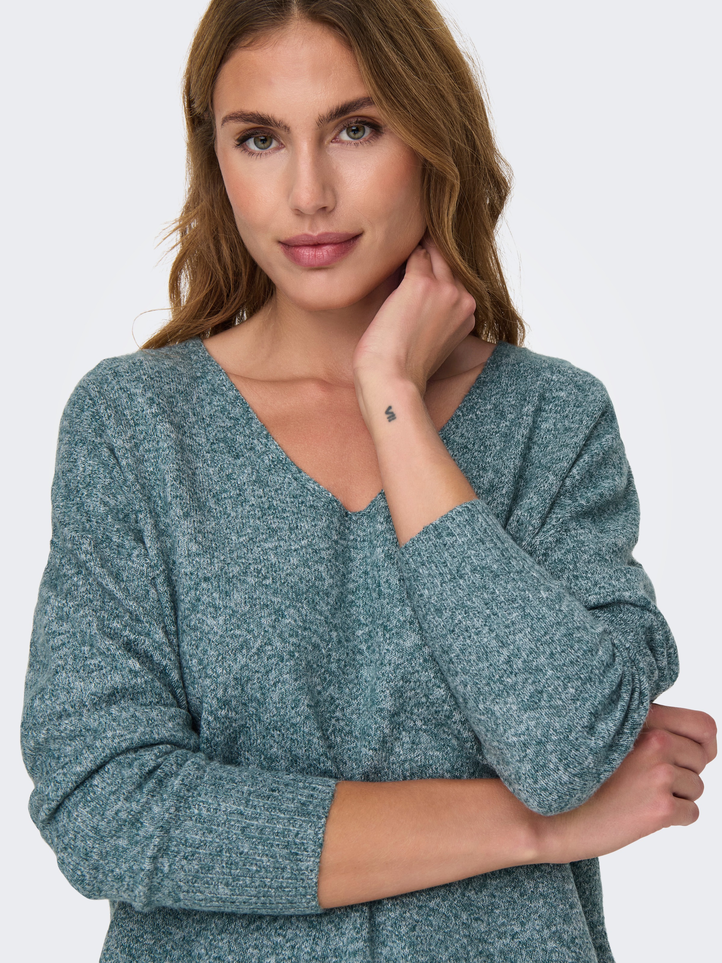 ONLY V-Ausschnitt-Pullover »ONLRICA LIFE L/S V-NECK PULLO KNT NOOS«