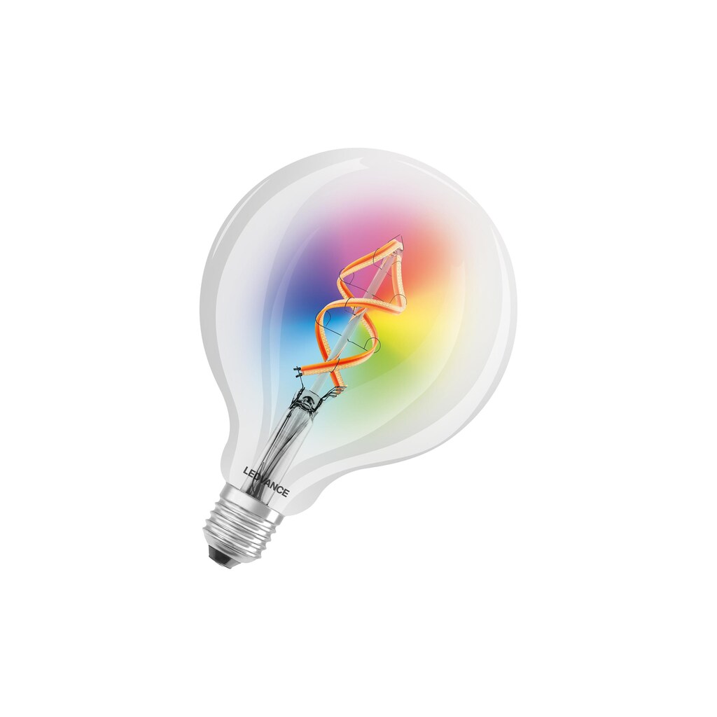 LED-Leuchtmittel »SMART+ Globe, Filament, 4.5W, E27, WiFi, RGBW«, E27, Warmweiss