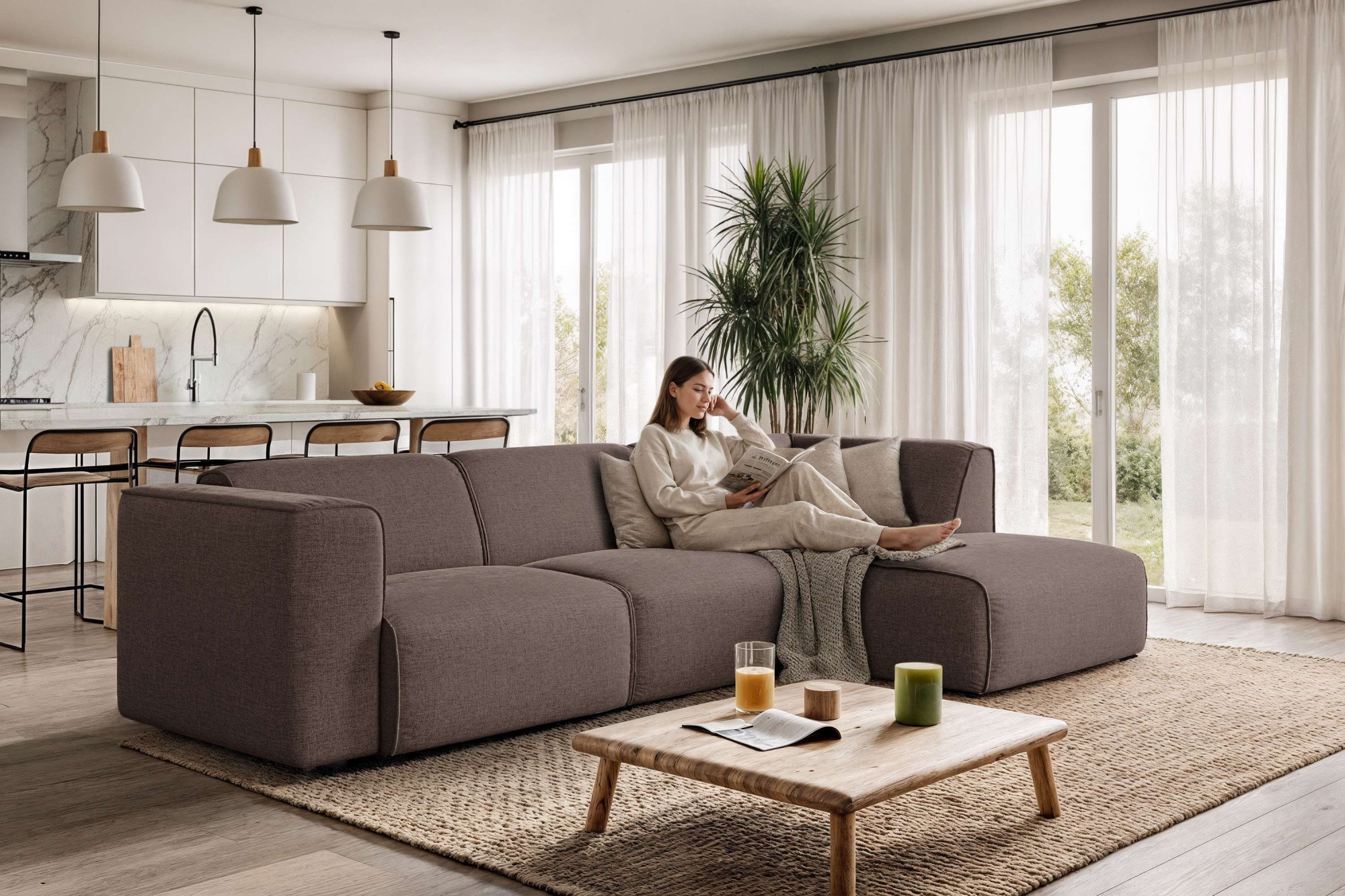 GOODproduct Canapé d'angle »Merid L-Form, B: 295 cm - OTTO. Verlässliche Qualität.« jederzeit durch Module erweiterbar