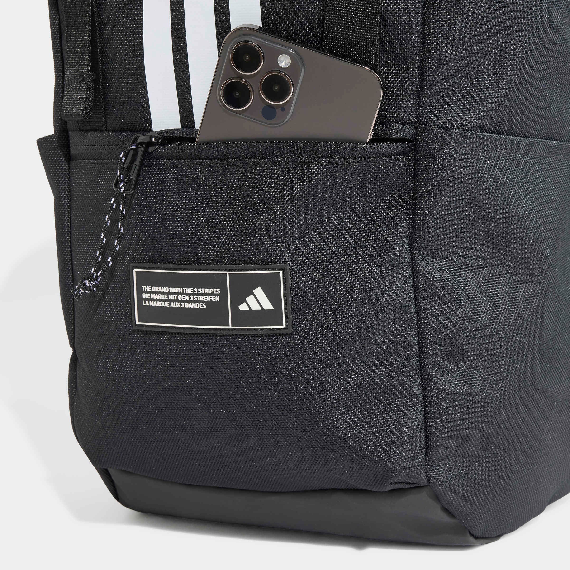 adidas Sportswear Sac à dos »3-STREIFEN, MIT KLAPPE« pour adultes, style sportif, look neutre, en polyester