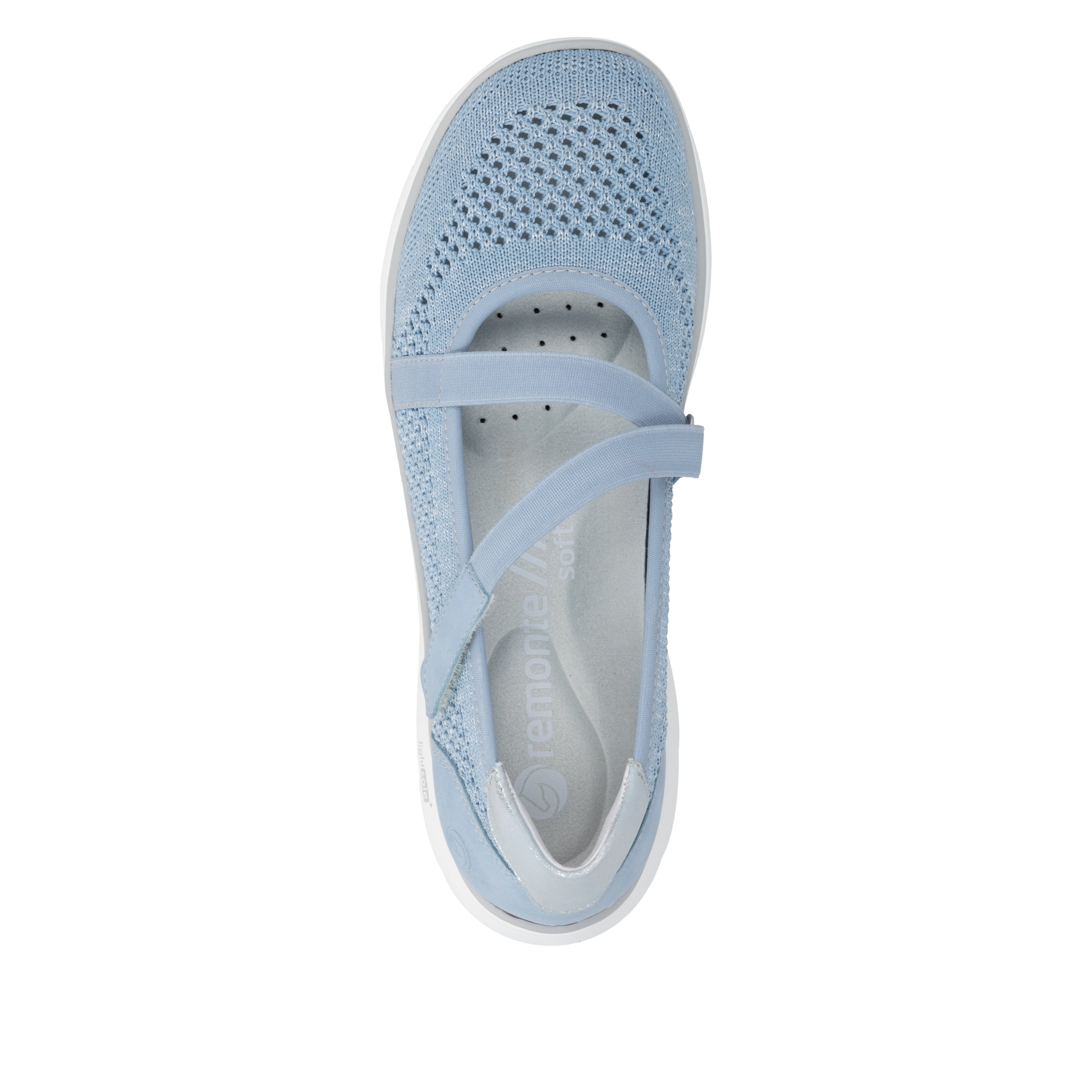 Remonte Ballerines à lanières  chaussure à scratch, mocassin avec équipement Lite´n Soft