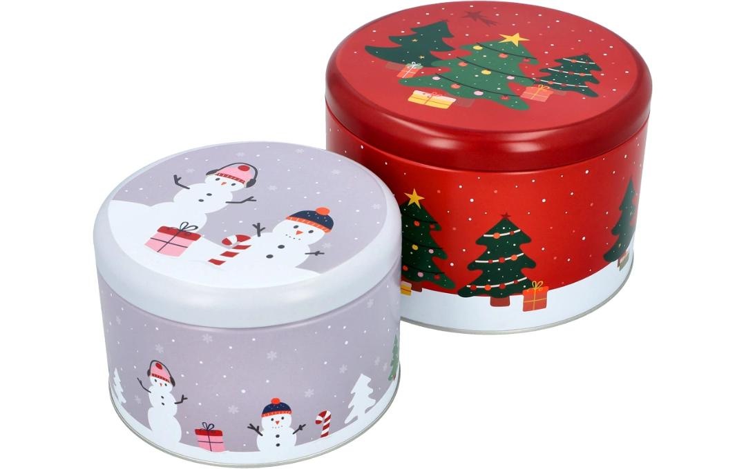 Image of Birkmann Keksdose "Winter Market Keksdosen rund, 3-teilig"