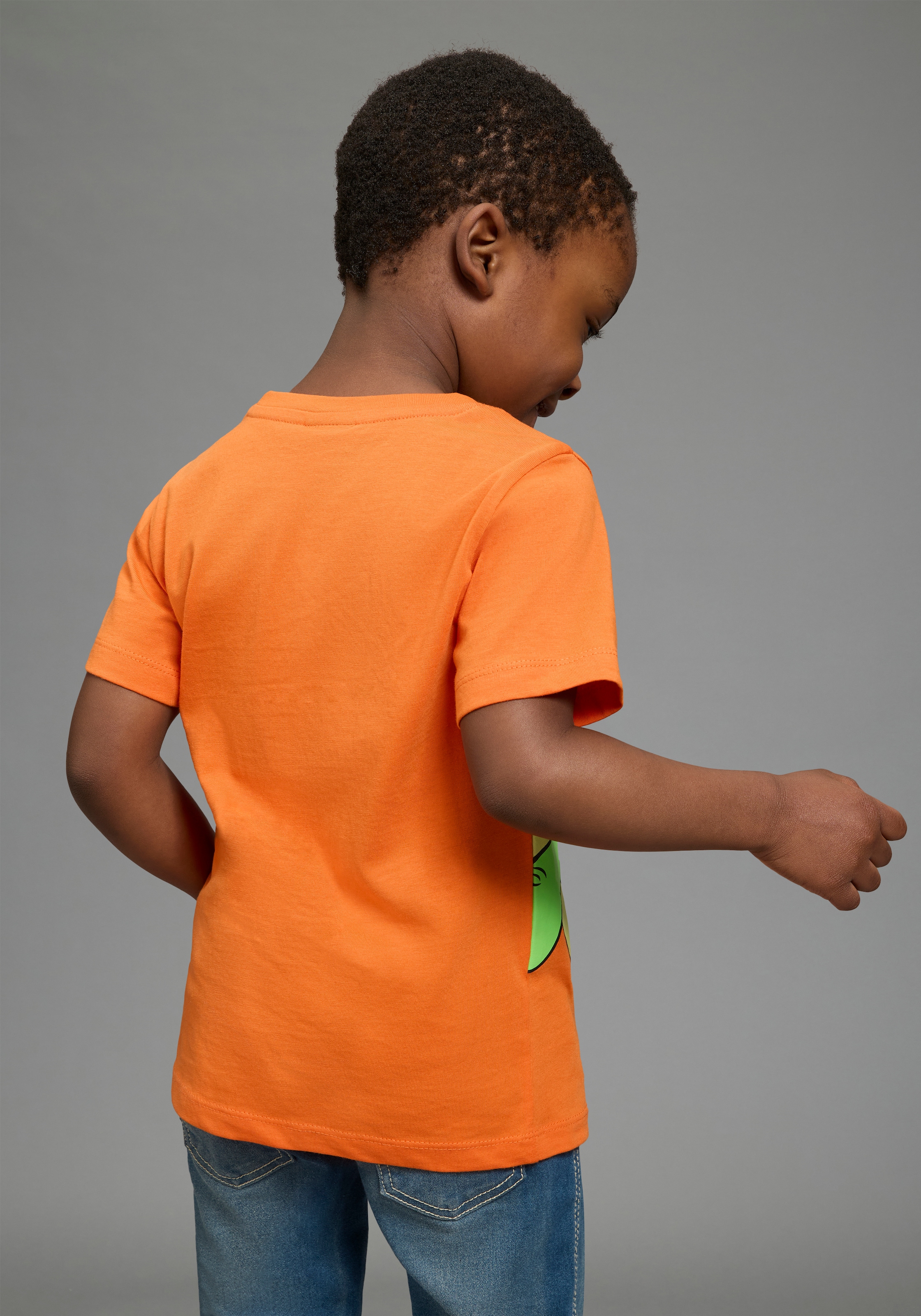 KIDSWORLD T-shirt »Mit grossem Druck: GREEN DINO« Kurzarm,  Basic-Passform,  bedruckt,  Rundhalsausschnitt