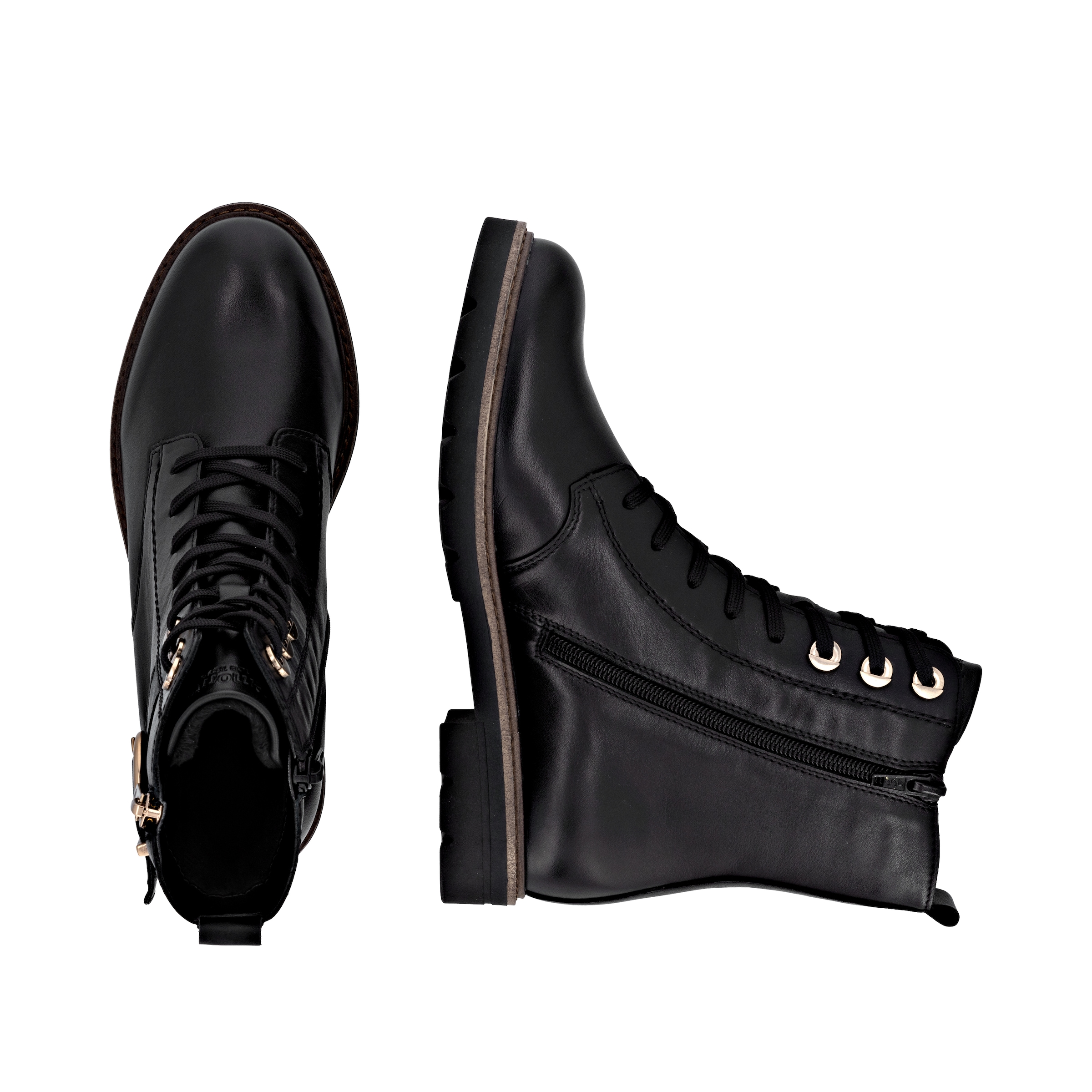 Remonte Bottes à lacets  Schnürboots, Casual-Stiefelette, Blockabsatz, mit grosser Zierschliesse