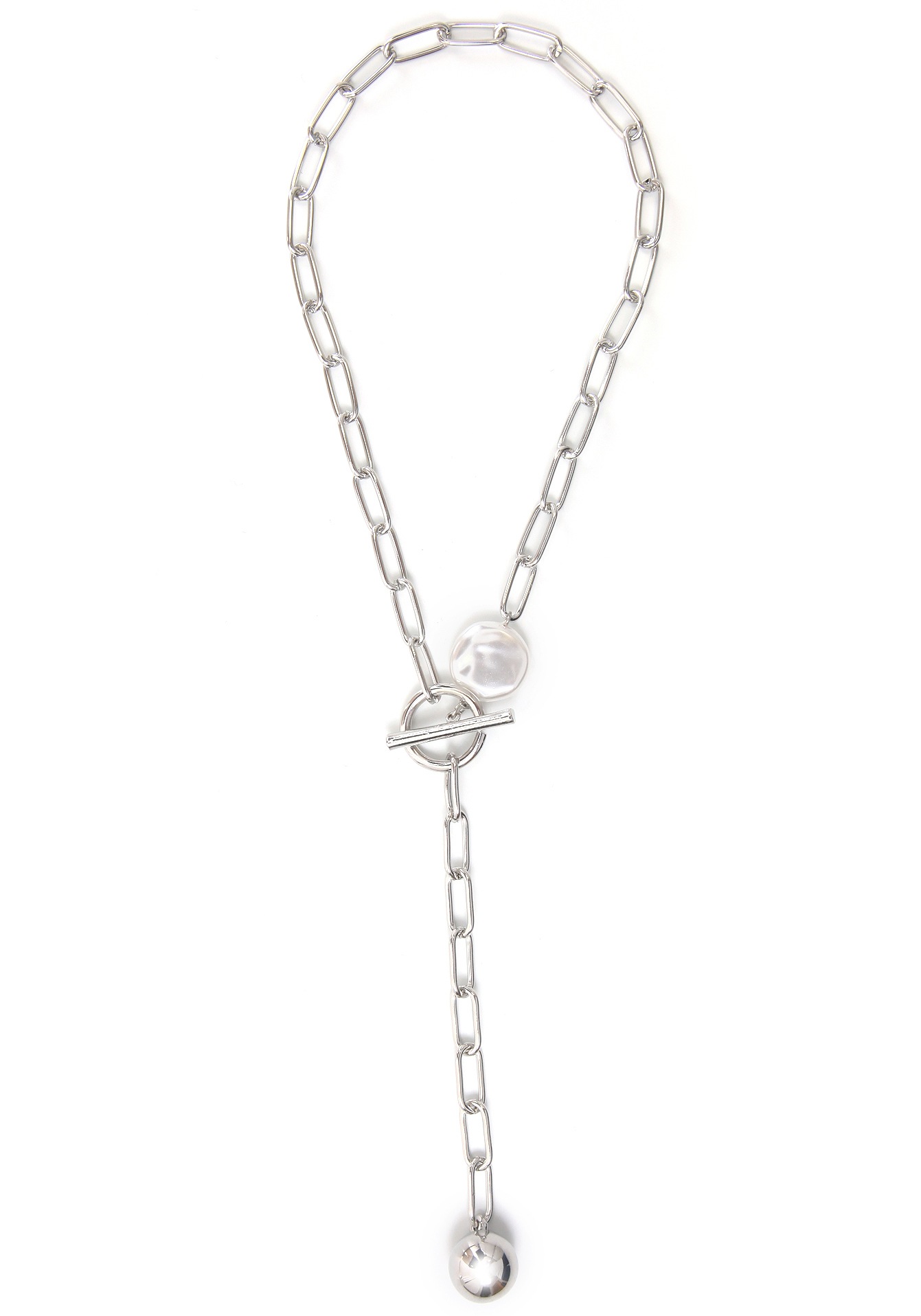 Image of J.Jayz Kette mit Anhänger »Moderne, grobe Gliederkette, mit Knebelverschluss«, mit Metallperle bei Ackermann Versand Schweiz