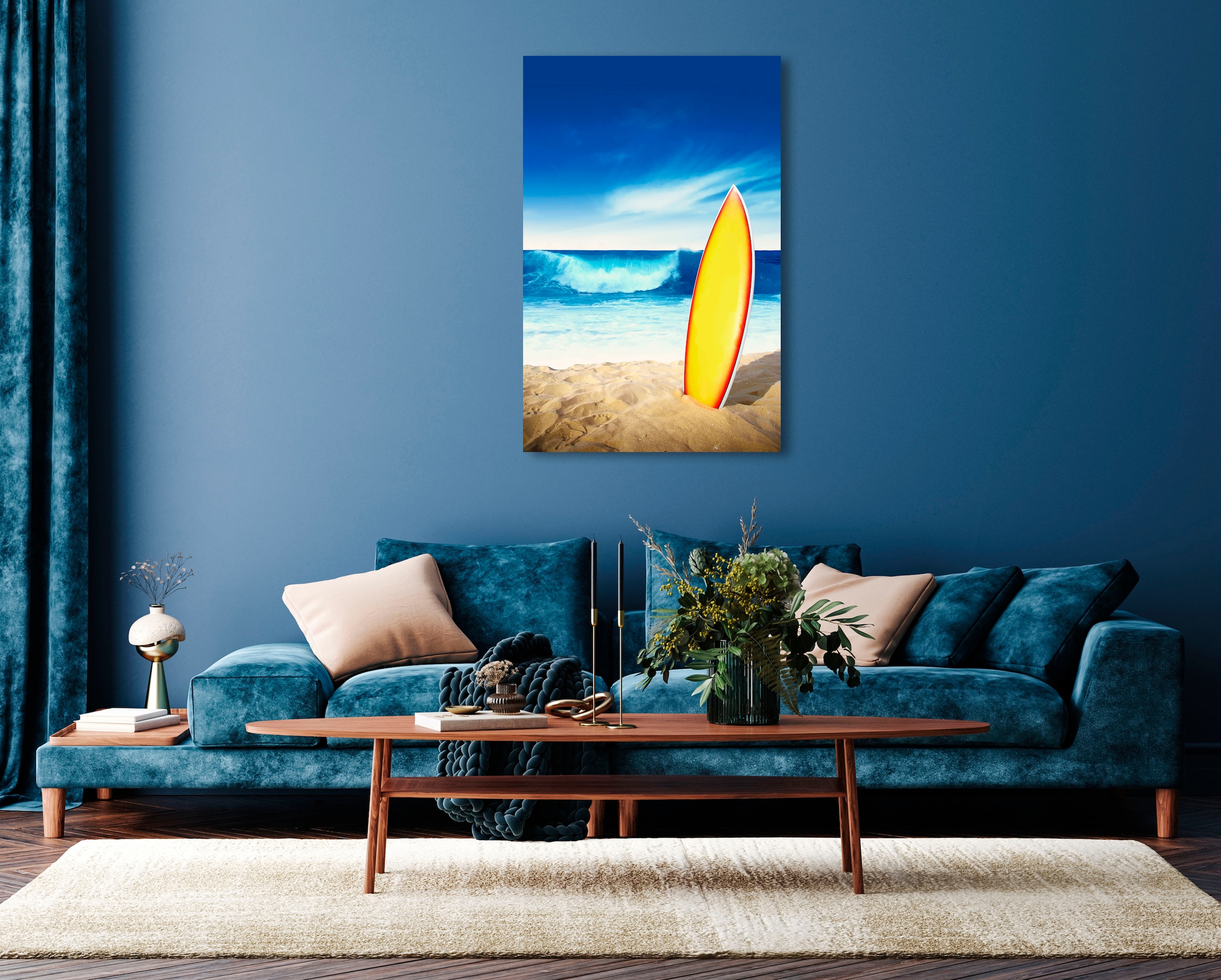 Image of queence Acrylglasbild "Emda" Himmel Italien Meer Meer Bilder Spanien Sport Strand 1 Stk. tlg. Fine Art-Print in Galeriequalität