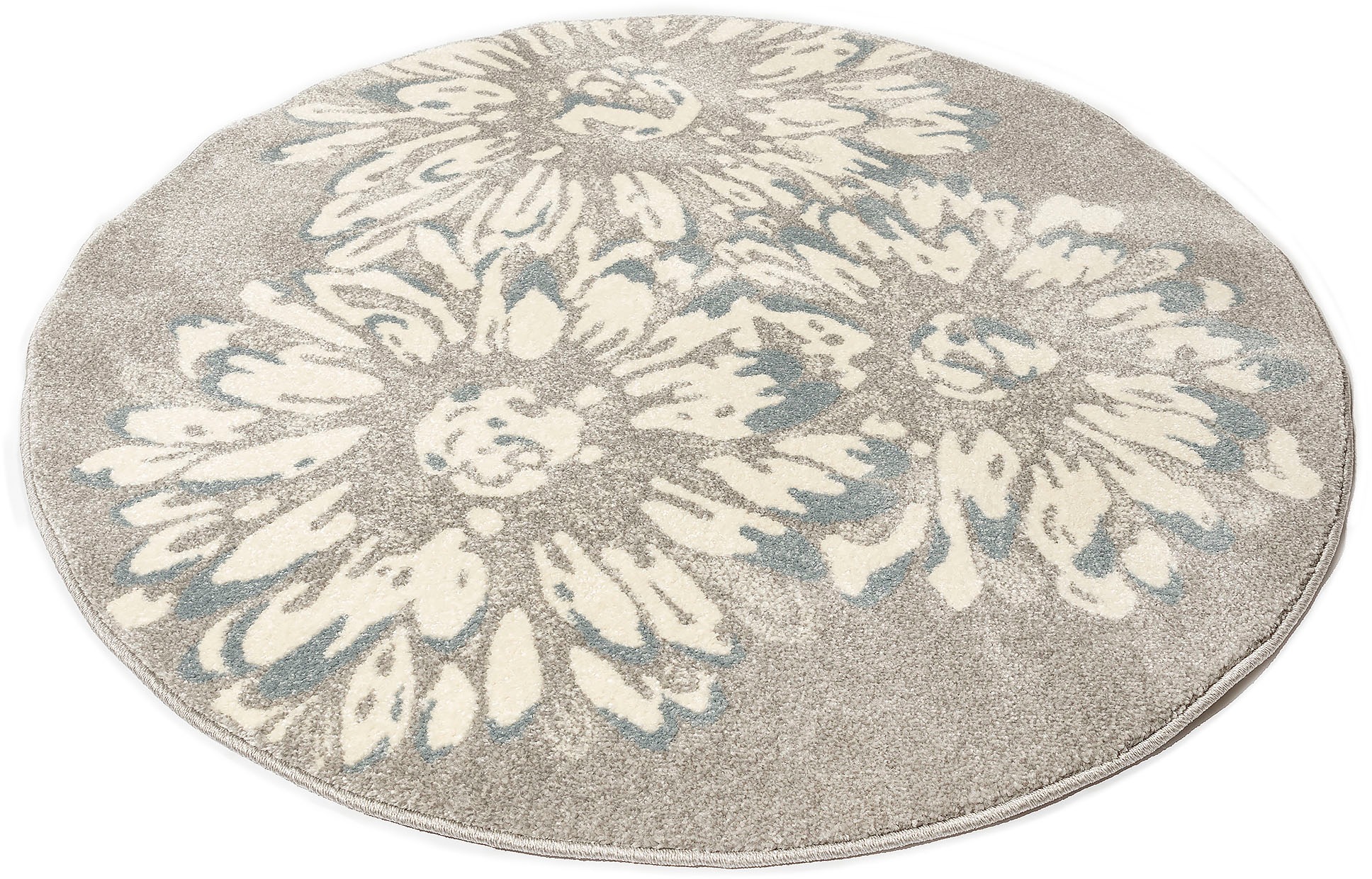 Image of my home Teppich »Vaiana«, rund, 14 mm Höhe, Blumen Design, Wohnzimmer bei Ackermann Versand Schweiz