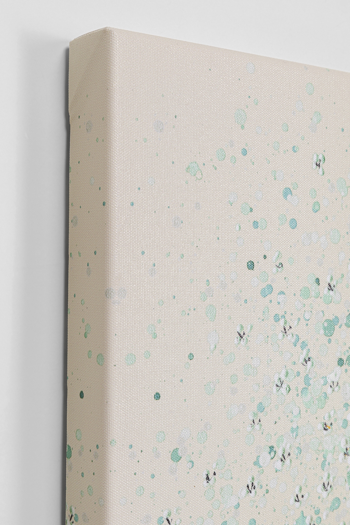 Kare Design Tableau sur toile »Leinwandbild Flower Boat Beige Grün 80«