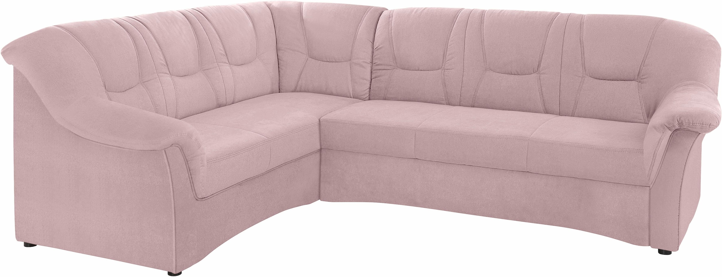 DOMO collection Ecksofa »Sarafina zeitlos und komfortabel, optional mit Federkern, L-Form«, wahlweise mit Bettfunktion