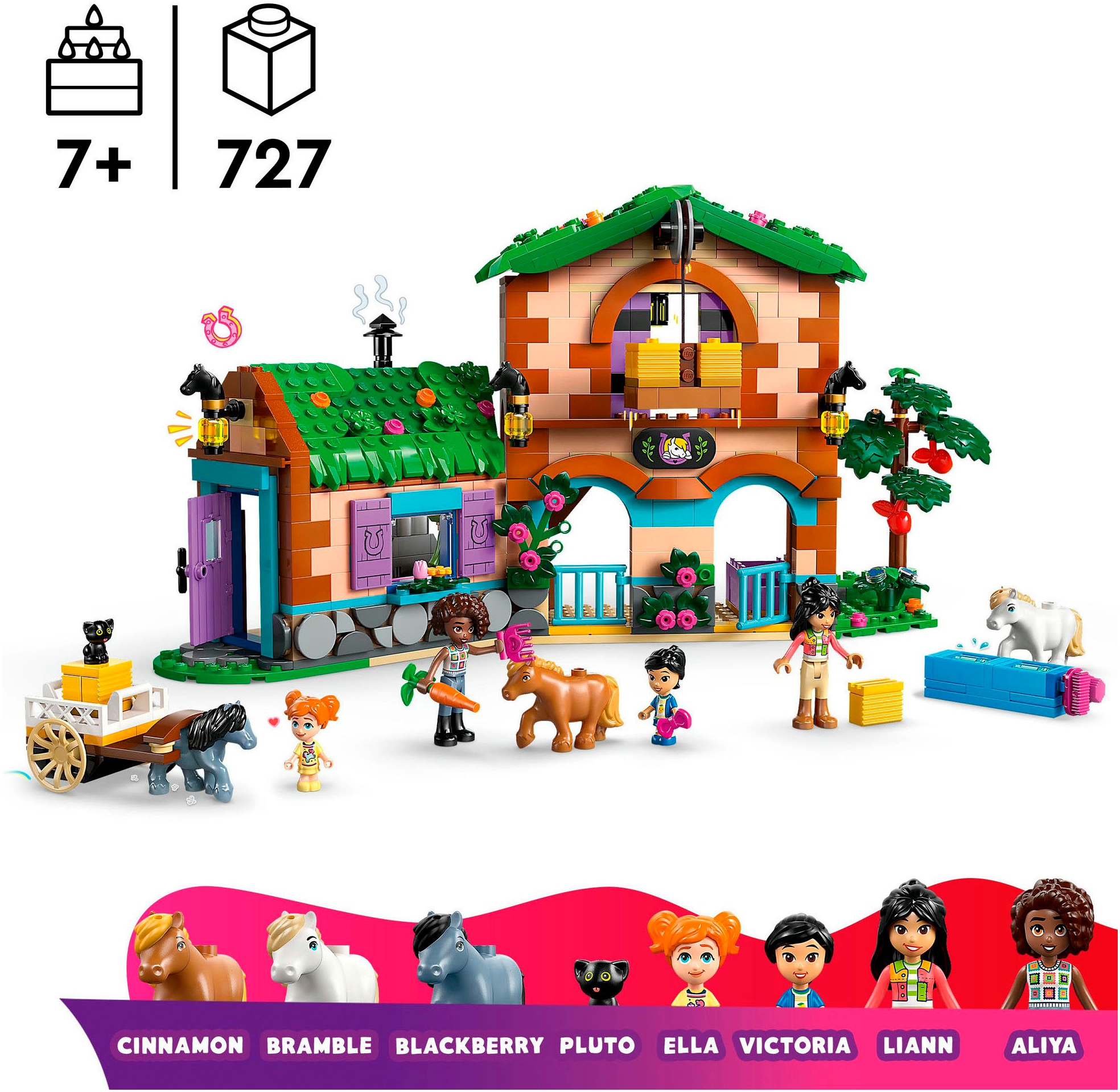 LEGO® Konstruktionsspielsteine »Ponyhof & Stall (42654), LEGO Friends« Made in Europe